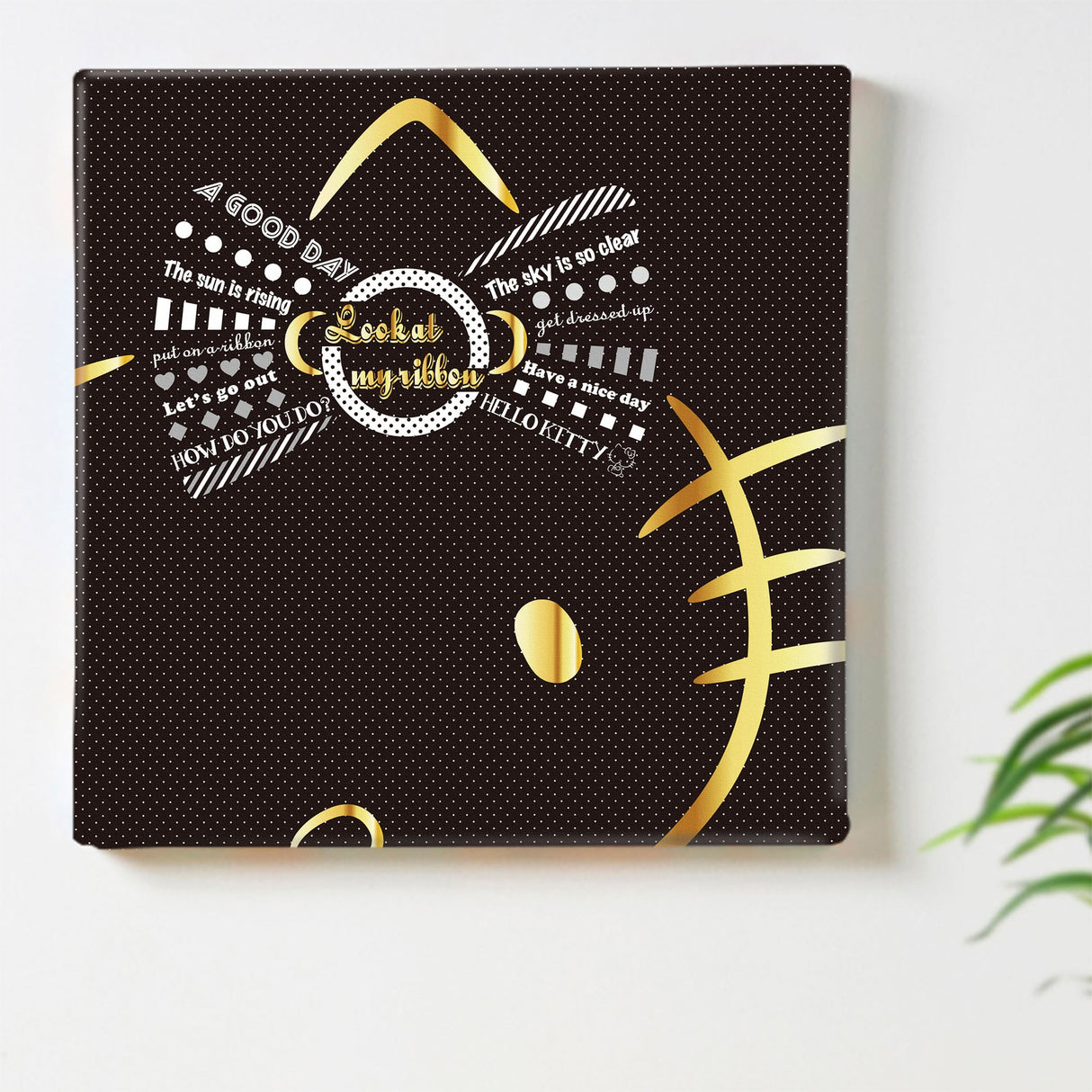 キティちゃんのファブリックパネル インテリア アート 雑貨 kty-0007