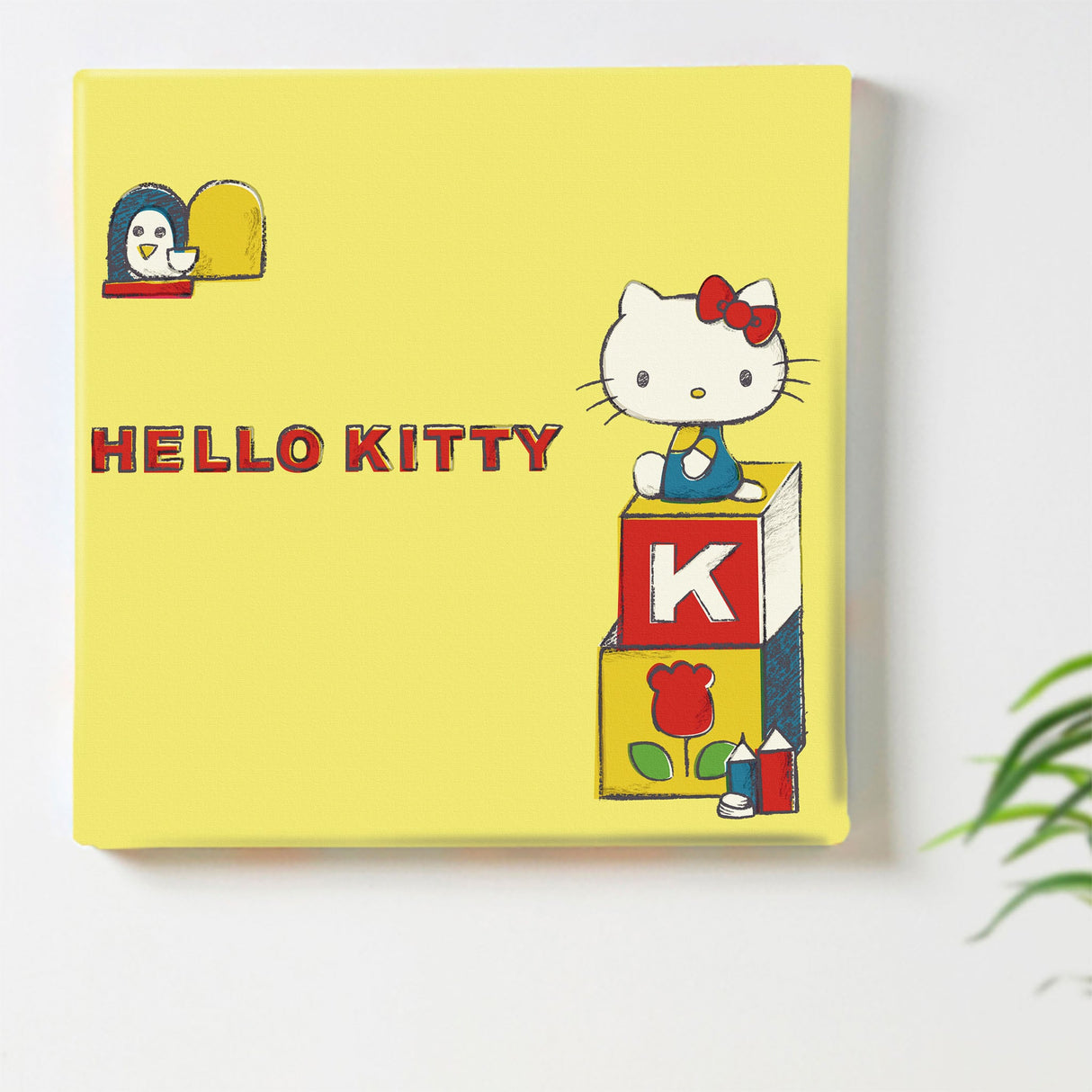 キティちゃんのアートパネル インテリア アート 雑貨 kty-0008