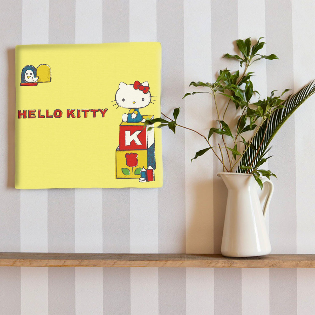 キティちゃんのアートパネル インテリア アート 雑貨 kty-0008