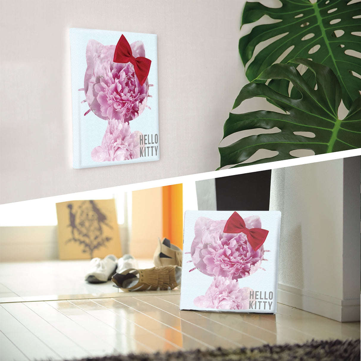 キティちゃんの壁掛けインテリア インテリア アート 雑貨 kty-0009