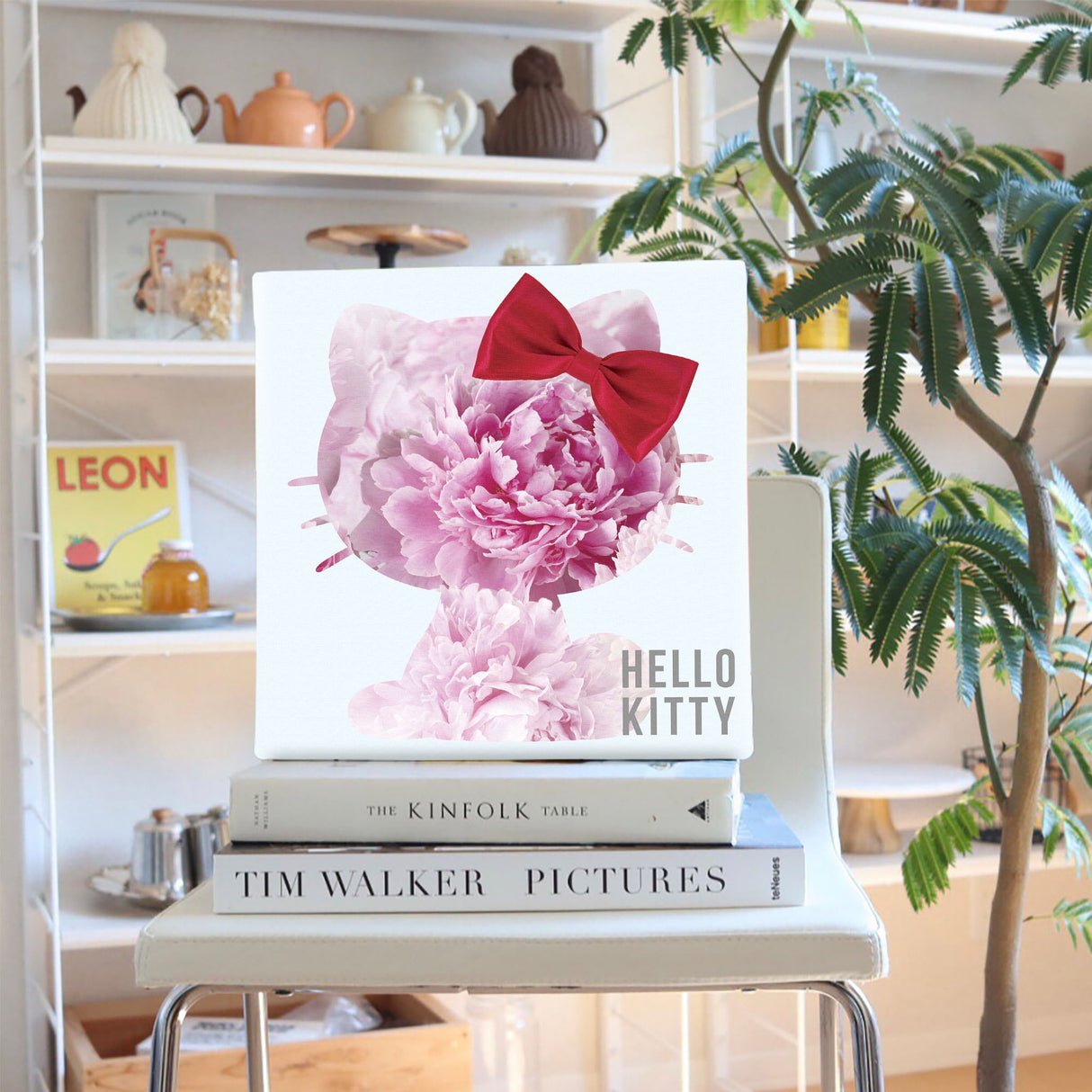 キティちゃんの壁掛けインテリア インテリア アート 雑貨 kty-0009