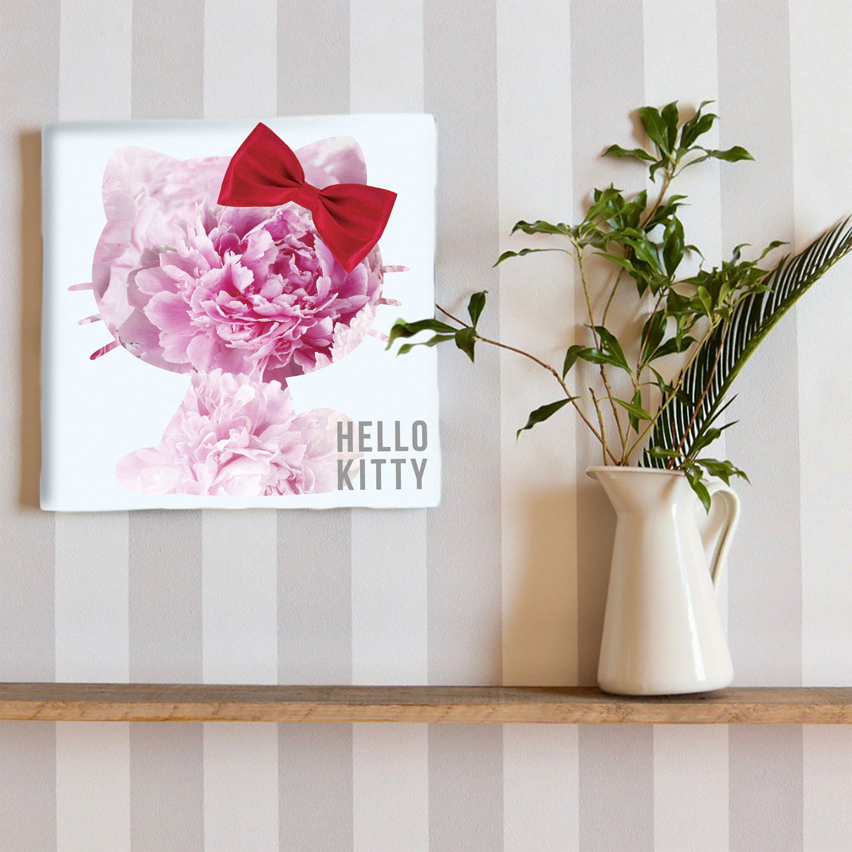 キティちゃんの壁掛けインテリア インテリア アート 雑貨 kty-0009