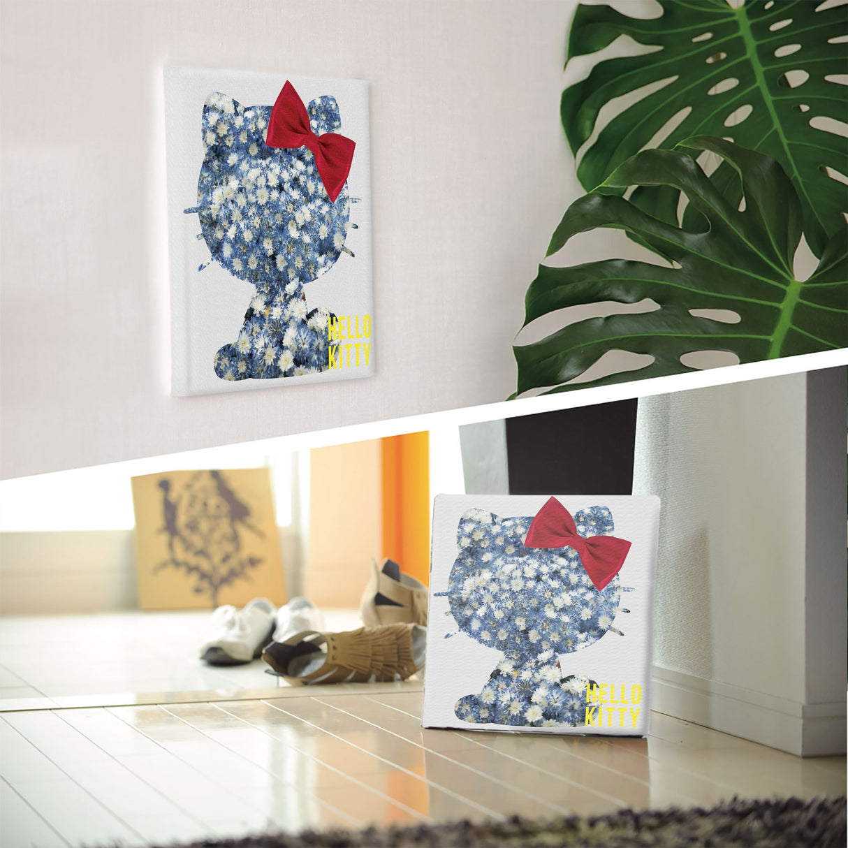 キティちゃんのファブリックボード インテリア アート 雑貨 kty-0011