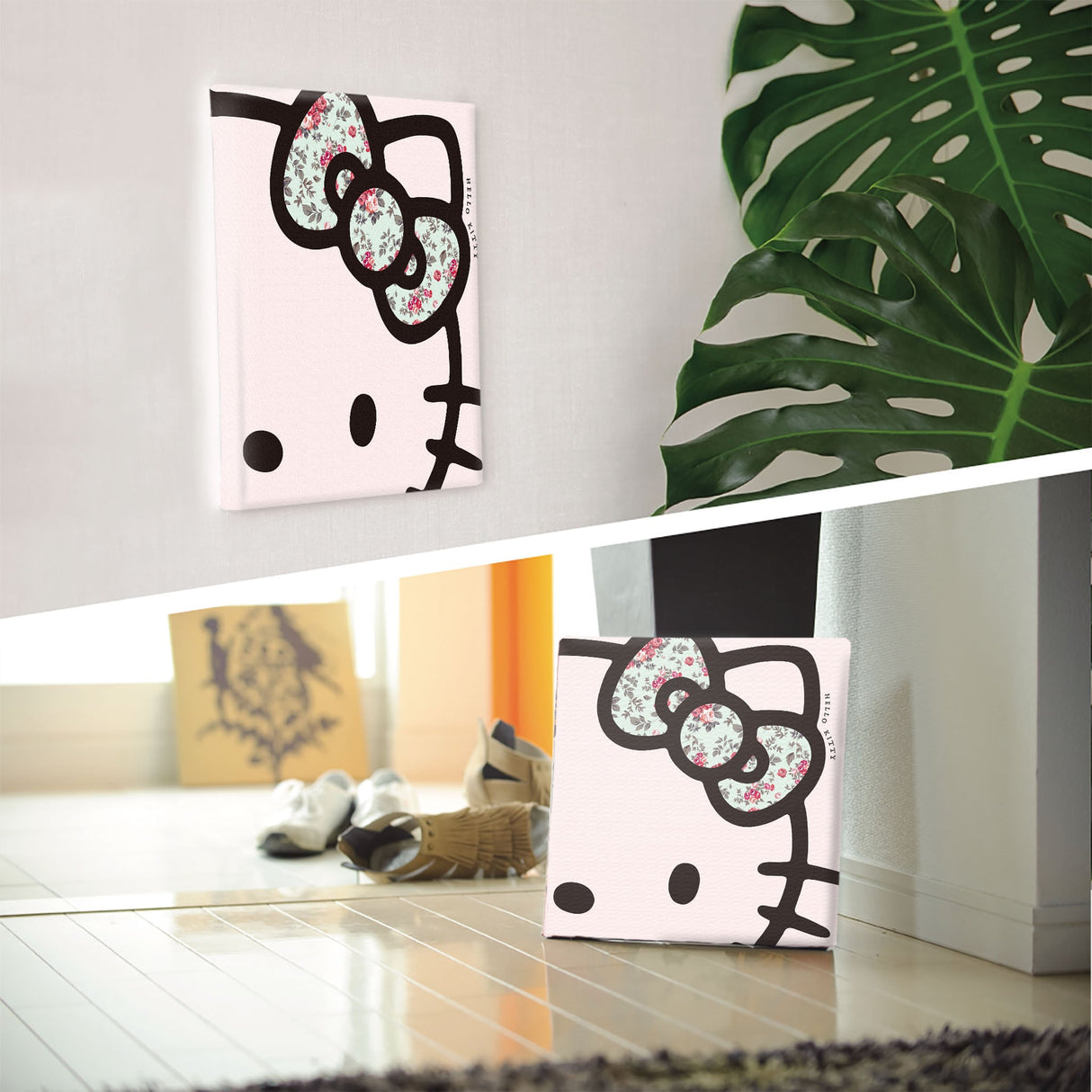 キティちゃんのファブリックパネル インテリア アート 雑貨 kty-0012