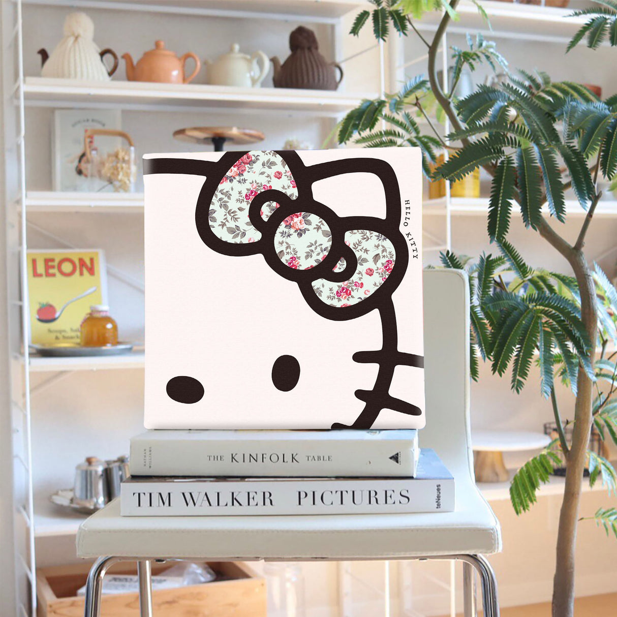 キティちゃんのファブリックパネル インテリア アート 雑貨 kty-0012