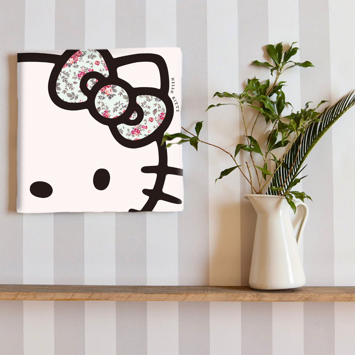キティちゃんのファブリックパネル インテリア アート 雑貨 kty-0012