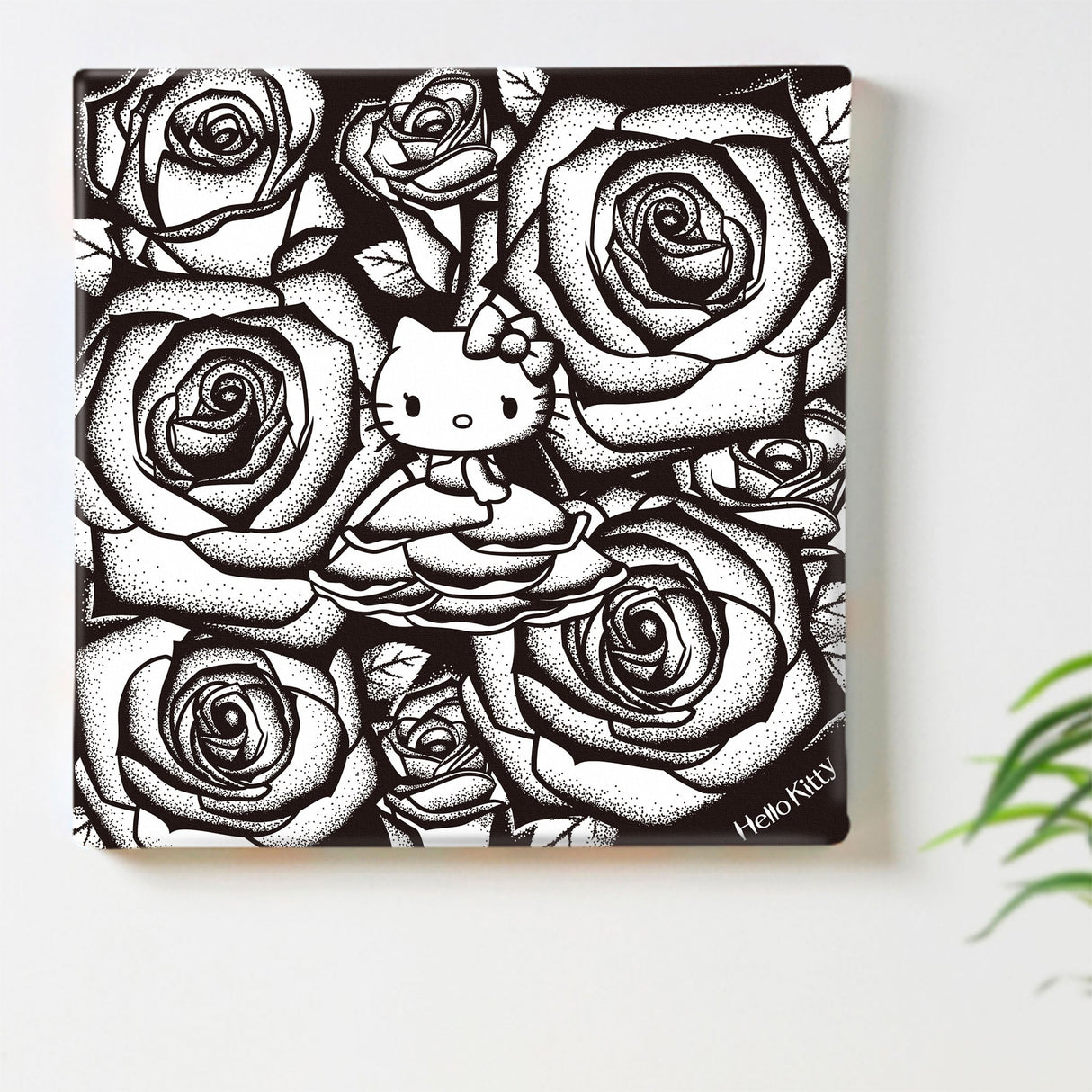 キティちゃんのファブリックパネル インテリア アート 雑貨 kty-0014