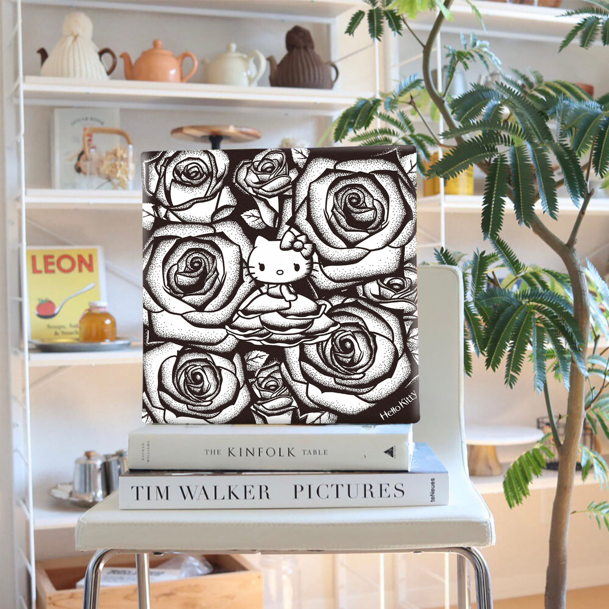 キティちゃんのファブリックパネル インテリア アート 雑貨 kty-0014