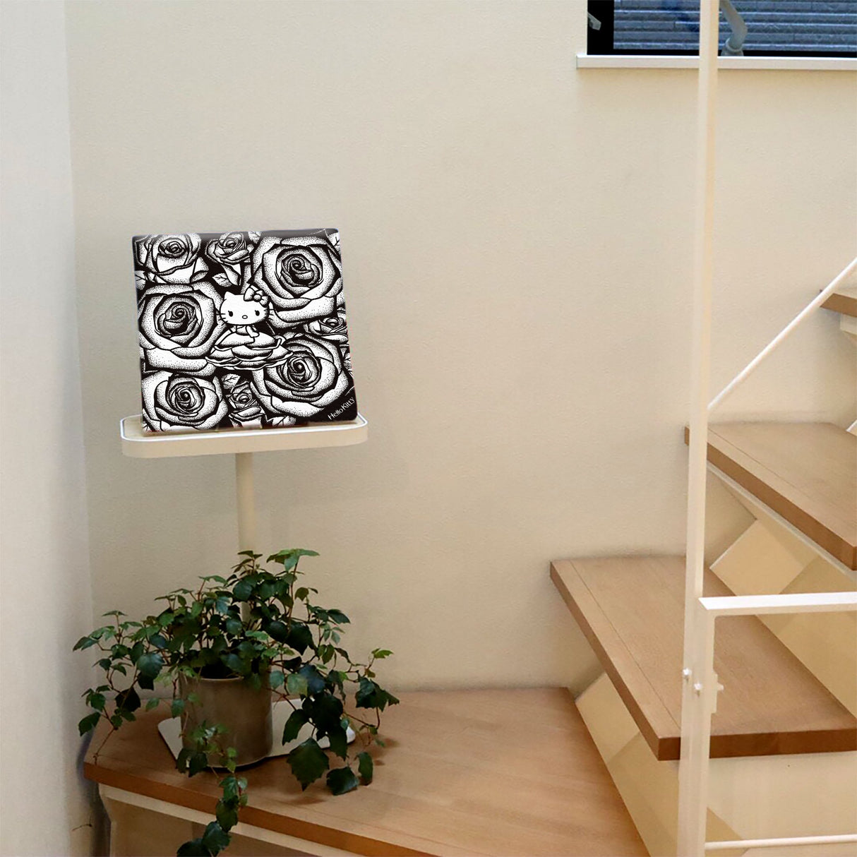 キティちゃんのファブリックパネル インテリア アート 雑貨 kty-0014