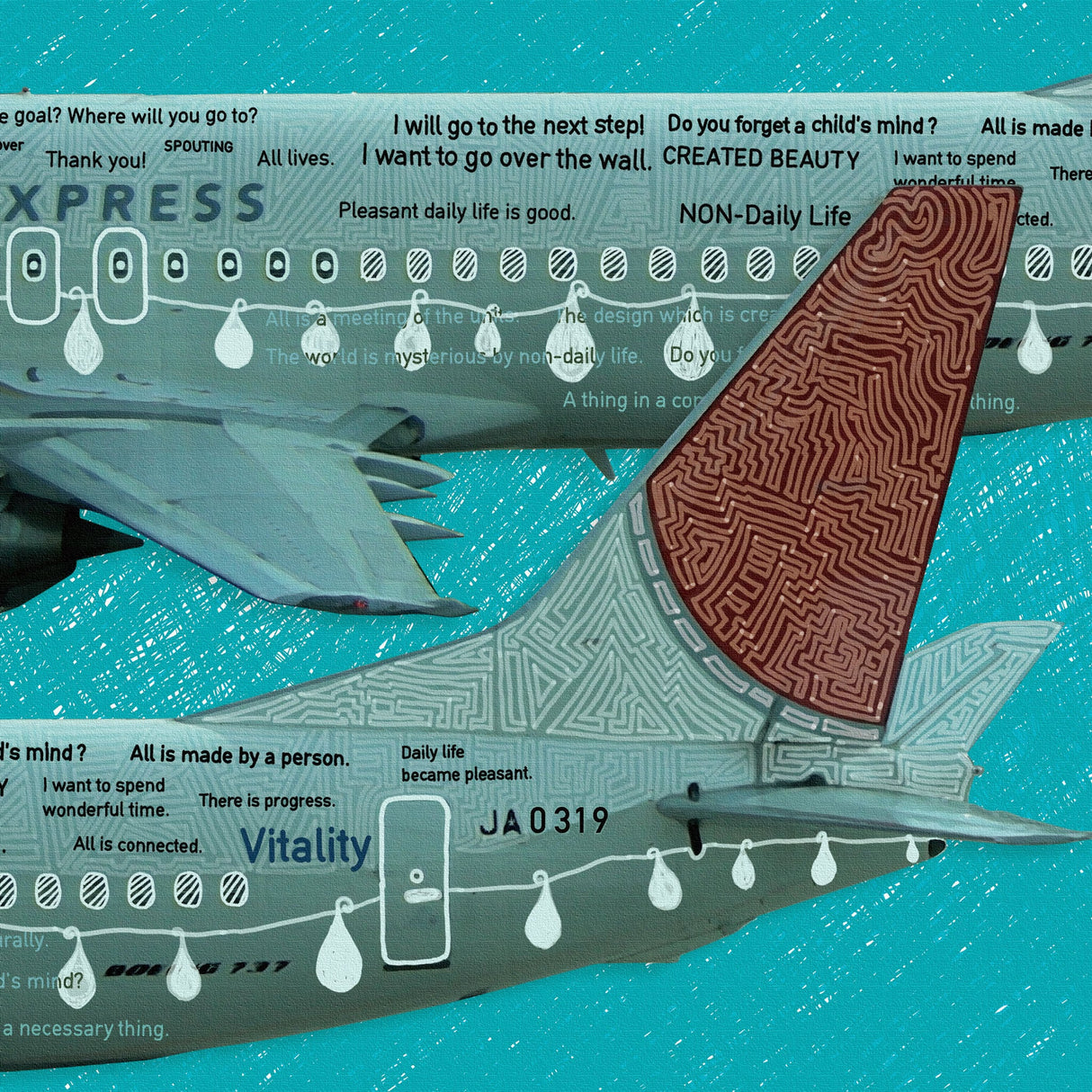 飛行機のインテリア小物 写真 壁掛け mic-0001 - ArtDeli. アートパネル専門店