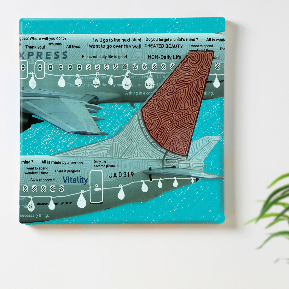 飛行機のインテリア小物 写真 壁掛け mic-0001 - ArtDeli. アートパネル専門店