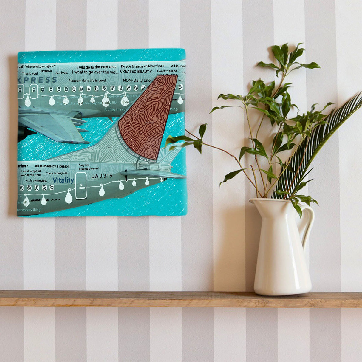 飛行機のインテリア小物 写真 壁掛け mic-0001 - ArtDeli. アートパネル専門店