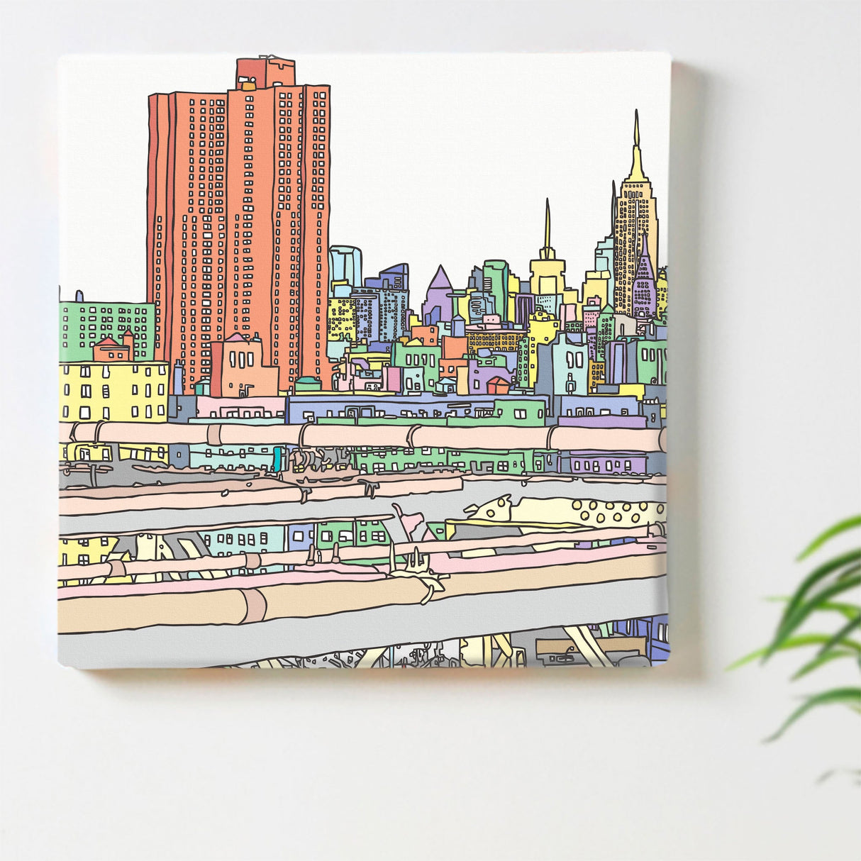 町並みのインテリア小物 アート 雑貨 mic-0003 - ArtDeli. アートパネル専門店