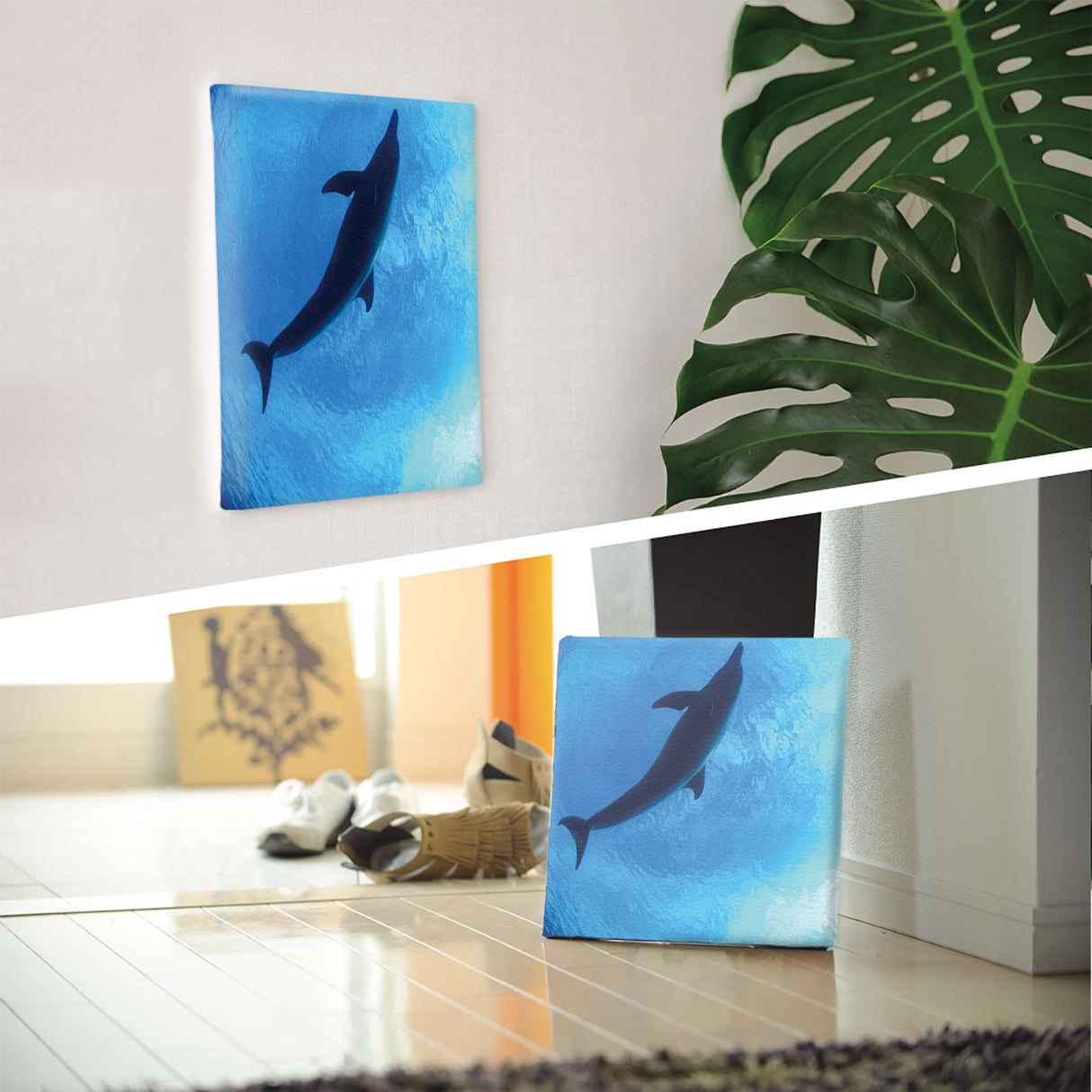 うみカメラマン「むらいさち」のファブリックパネル|イルカ アート 雑貨 mur-0002 - ArtDeli. アートパネル専門店