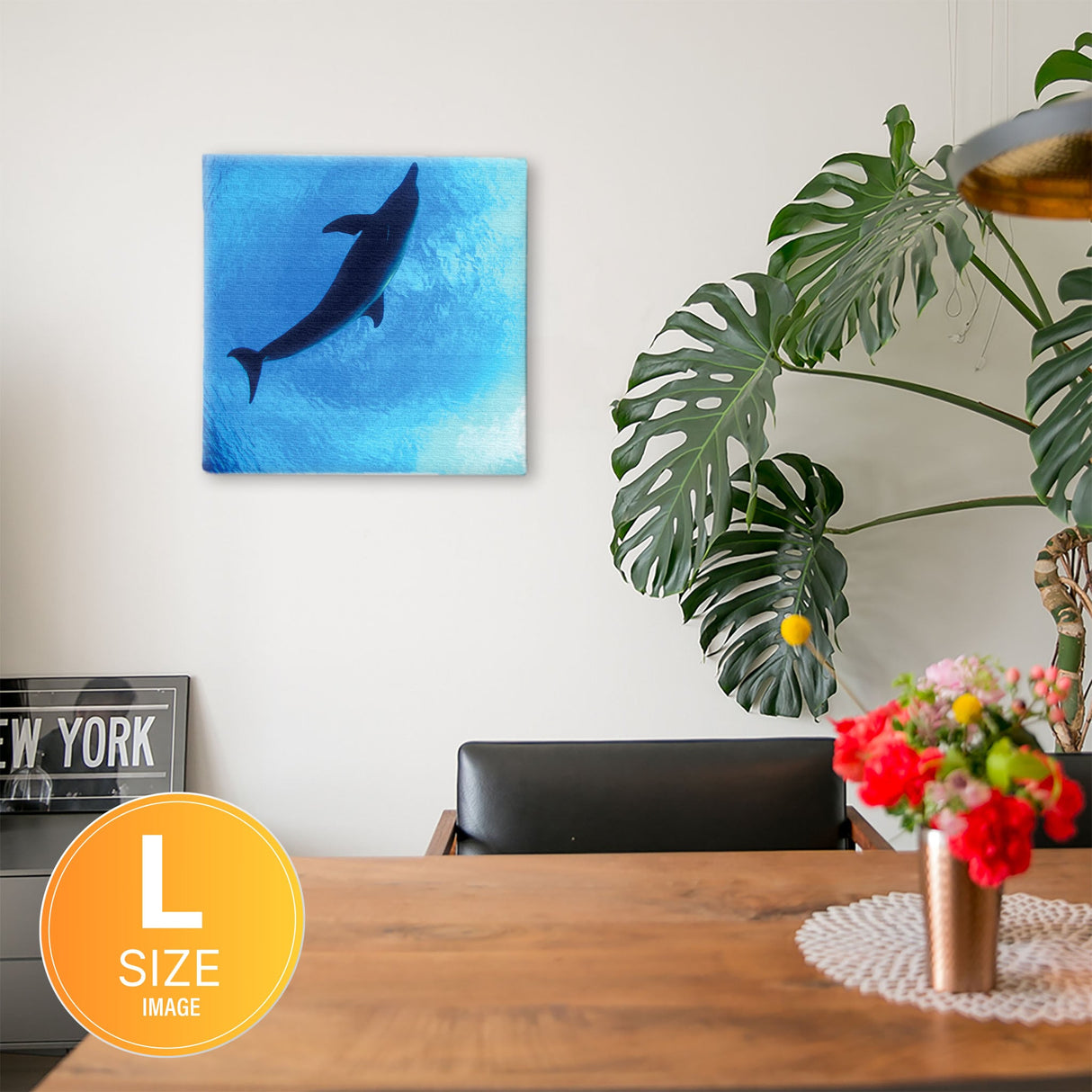 うみカメラマン「むらいさち」のファブリックパネル|イルカ アート 雑貨 mur-0002 - ArtDeli. アートパネル専門店