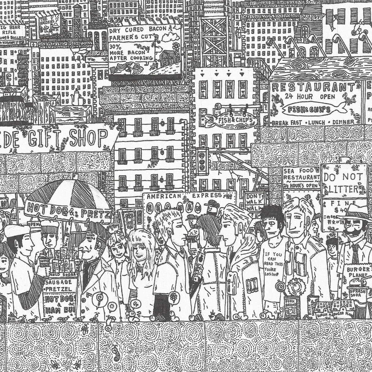 街並みイラストのインテリア小物 壁掛け アート mzk-0003 - ArtDeli. アートパネル専門店