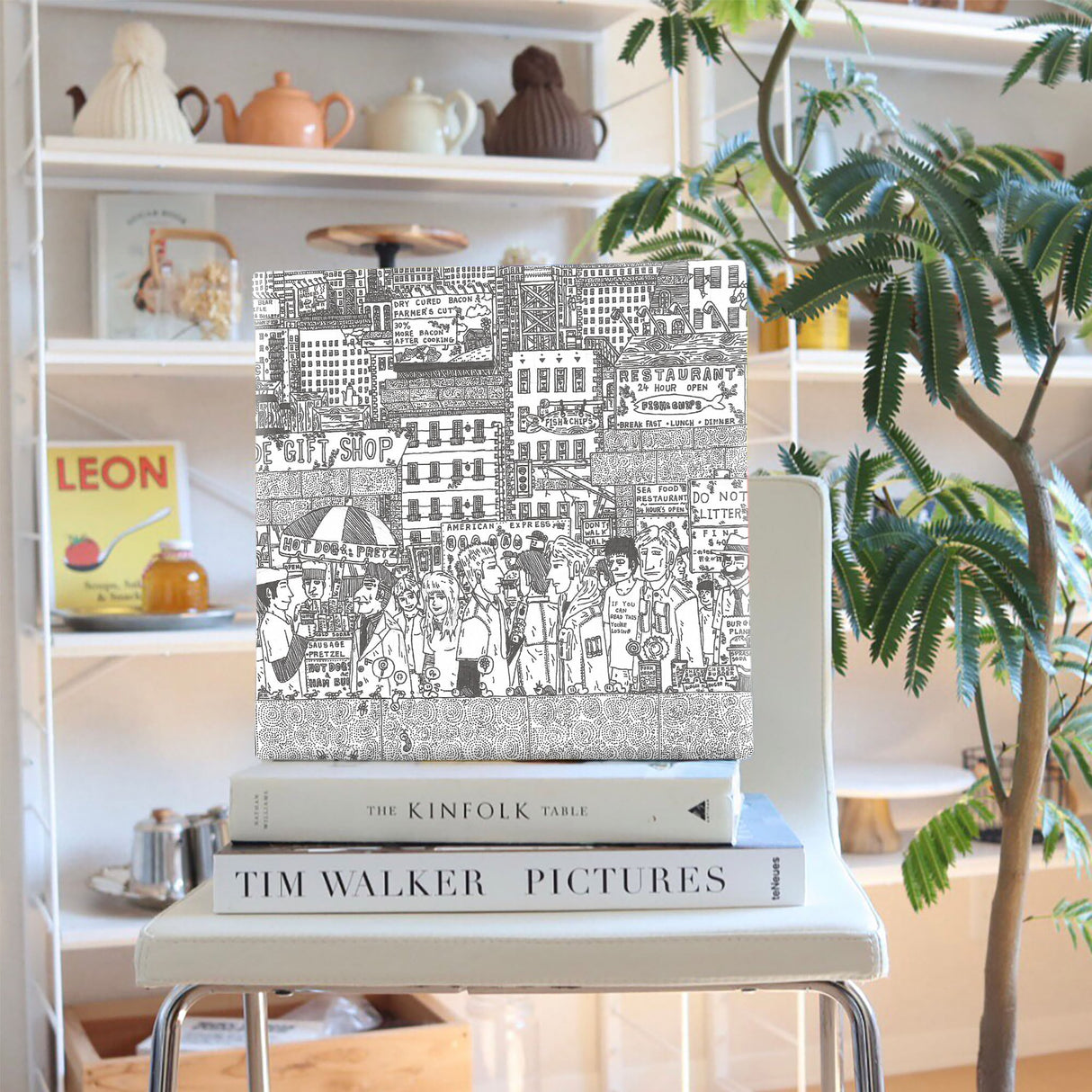 街並みイラストのインテリア小物 壁掛け アート mzk-0003 - ArtDeli. アートパネル専門店