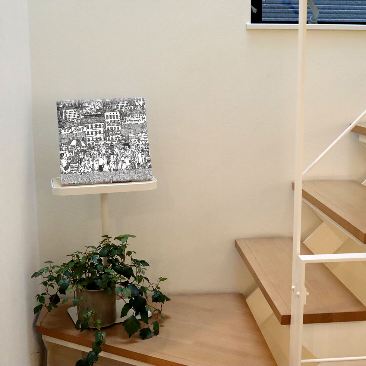 街並みイラストのインテリア小物 壁掛け アート mzk-0003 - ArtDeli. アートパネル専門店