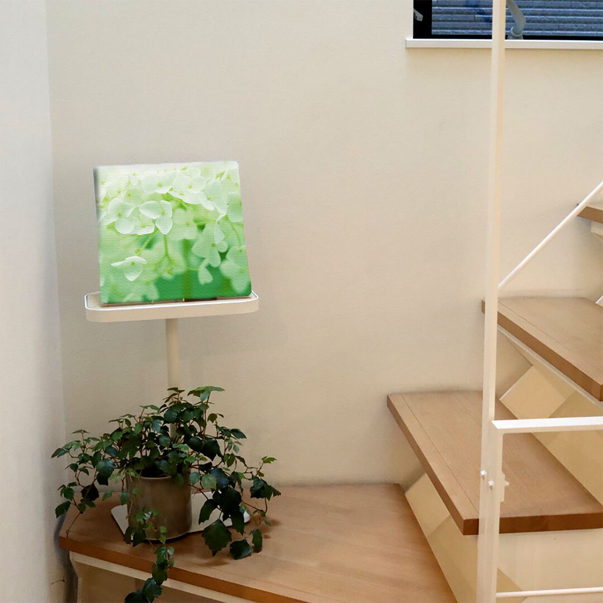 アジサイの壁掛けアート インテリア雑貨 アートパネル キャンバス 花 グリーン nori-2005-001 - ArtDeli. アートパネル専門店