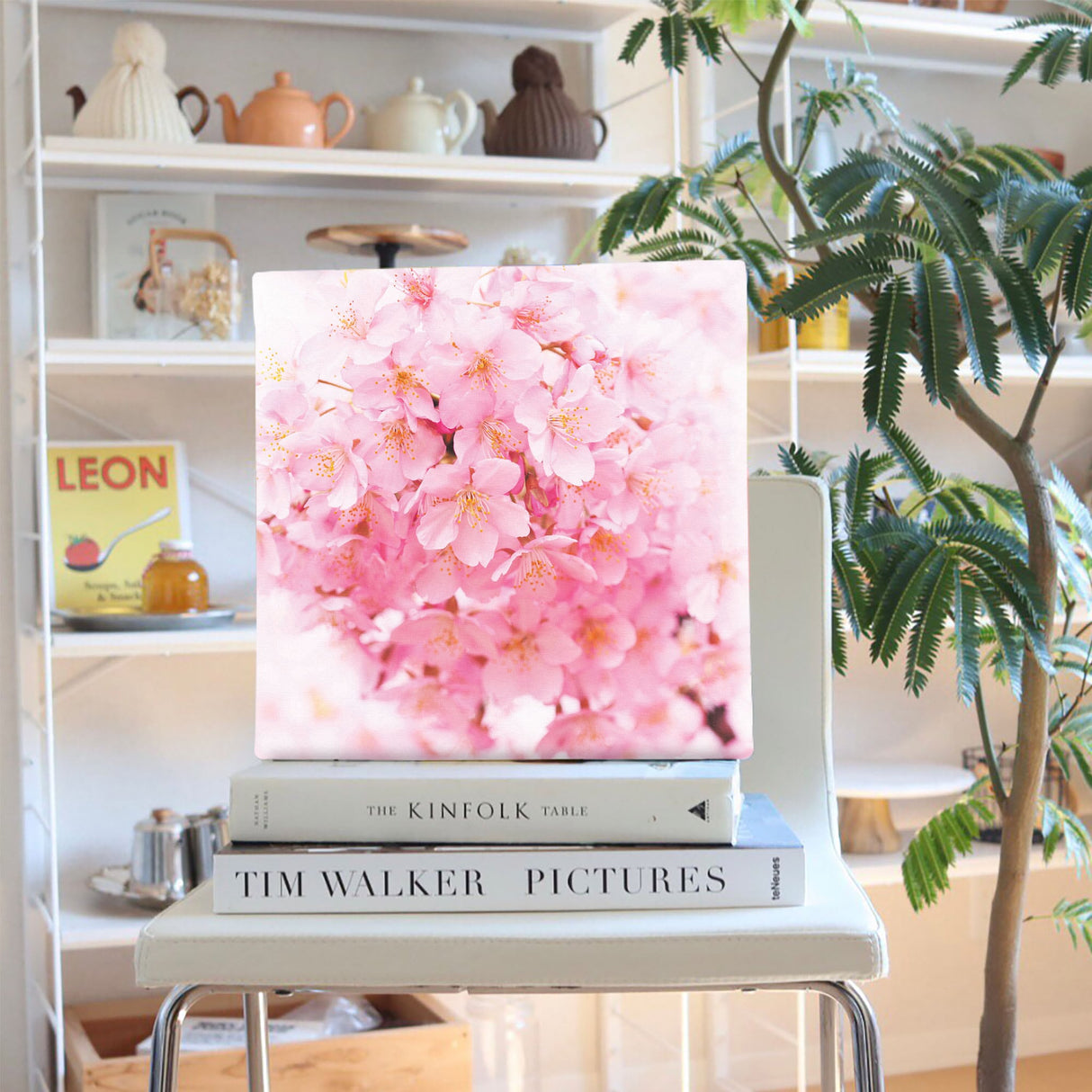 桜のファブリックパネル インテリア雑貨 アートパネル キャンバス 花 ピンク nori-2005-003 - ArtDeli. アートパネル専門店