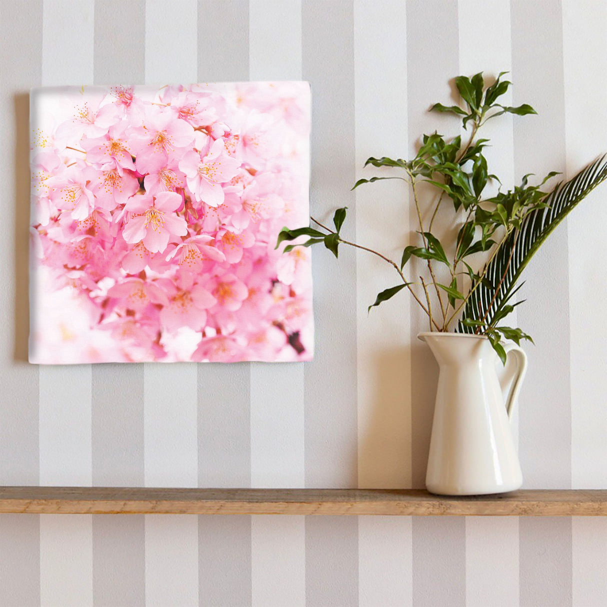桜のファブリックパネル インテリア雑貨 アートパネル キャンバス 花 ピンク nori-2005-003 - ArtDeli. アートパネル専門店