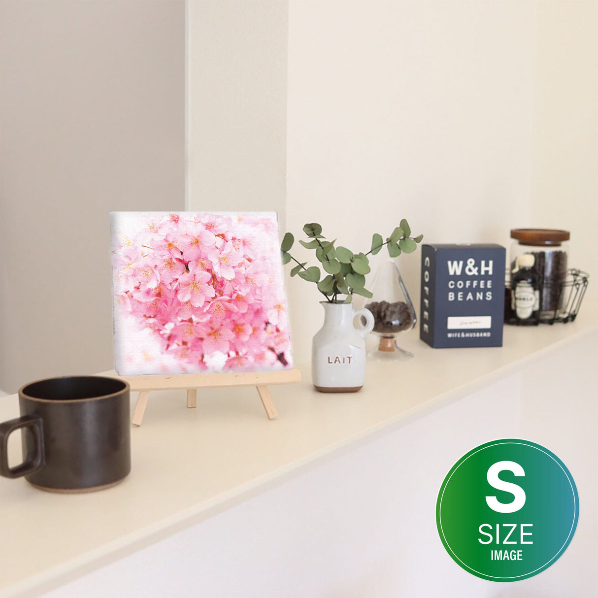 桜のファブリックパネル インテリア雑貨 アートパネル キャンバス 花 ピンク nori-2005-003 - ArtDeli. アートパネル専門店