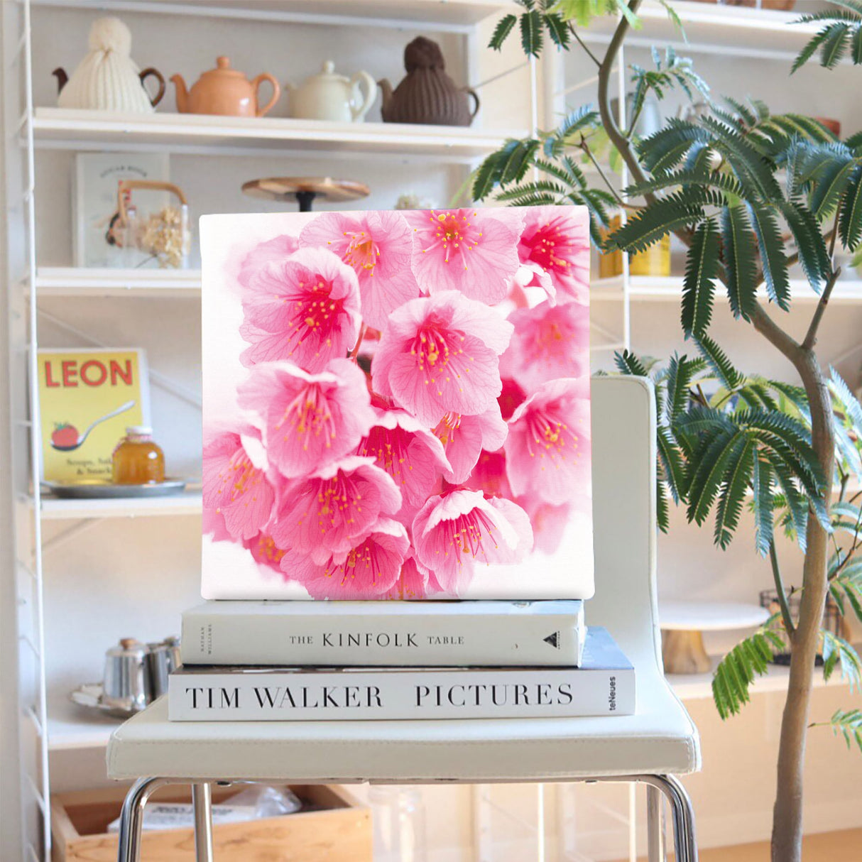 桜のウォールデコ インテリア雑貨 アートパネル キャンバス 花 ピンク nori-2005-004 - ArtDeli. アートパネル専門店