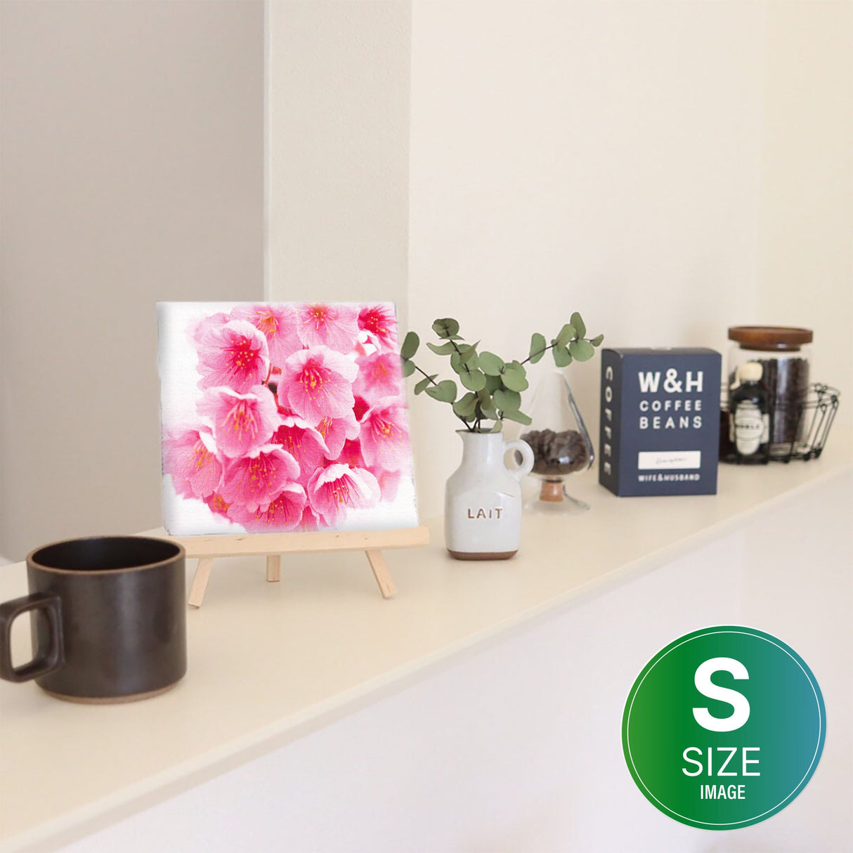 桜のウォールデコ インテリア雑貨 アートパネル キャンバス 花 ピンク nori-2005-004 - ArtDeli. アートパネル専門店