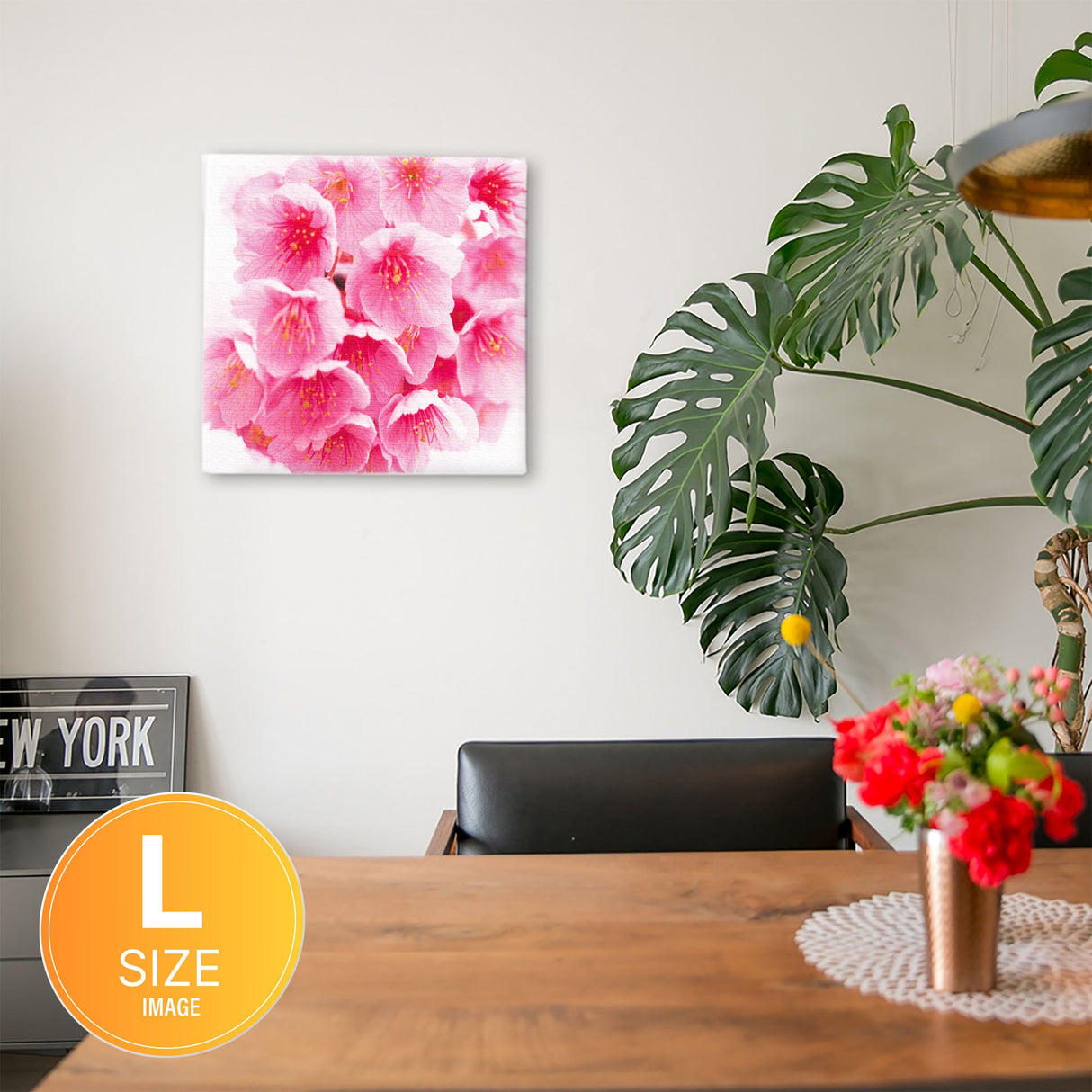 桜のウォールデコ インテリア雑貨 アートパネル キャンバス 花 ピンク nori-2005-004 - ArtDeli. アートパネル専門店