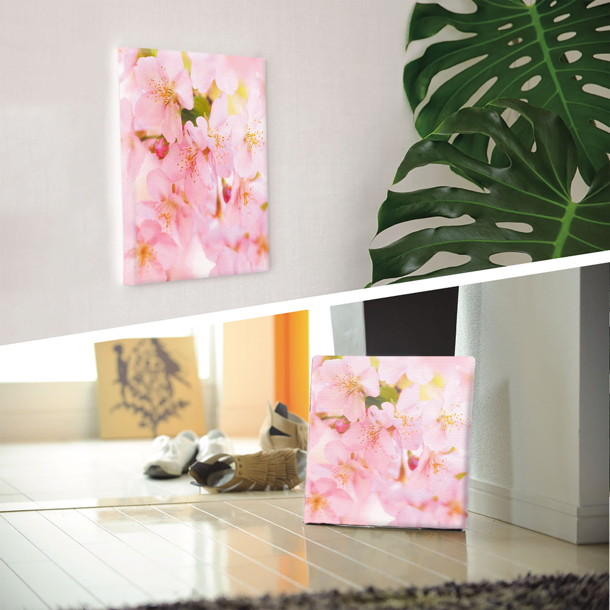 桜のファブリックパネル インテリア雑貨 アートパネル キャンバス 花 ピンク nori-2005-005 - ArtDeli. アートパネル専門店