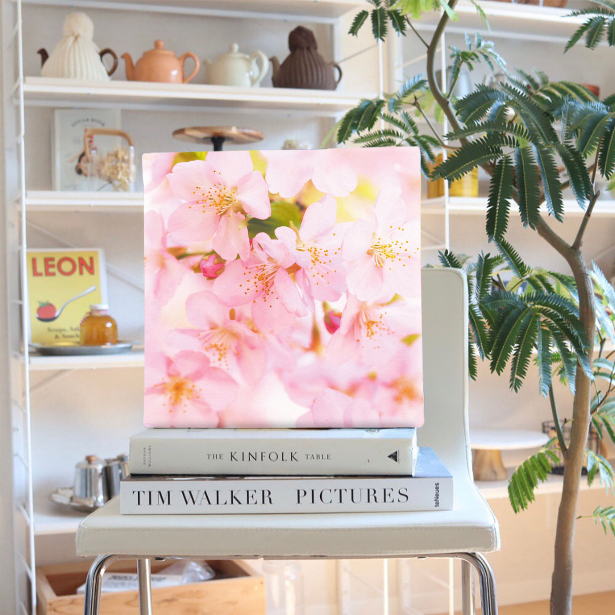 桜のファブリックパネル インテリア雑貨 アートパネル キャンバス 花 ピンク nori-2005-005 - ArtDeli. アートパネル専門店