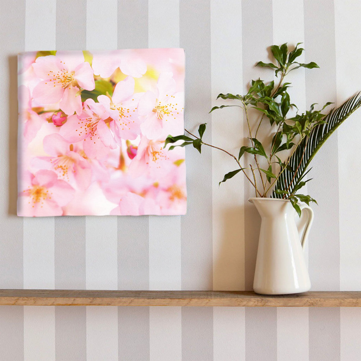 桜のファブリックパネル インテリア雑貨 アートパネル キャンバス 花 ピンク nori-2005-005 - ArtDeli. アートパネル専門店