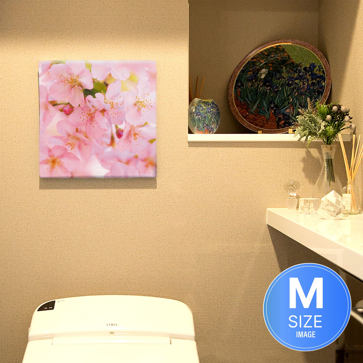 桜のファブリックパネル インテリア雑貨 アートパネル キャンバス 花 ピンク nori-2005-005 - ArtDeli. アートパネル専門店