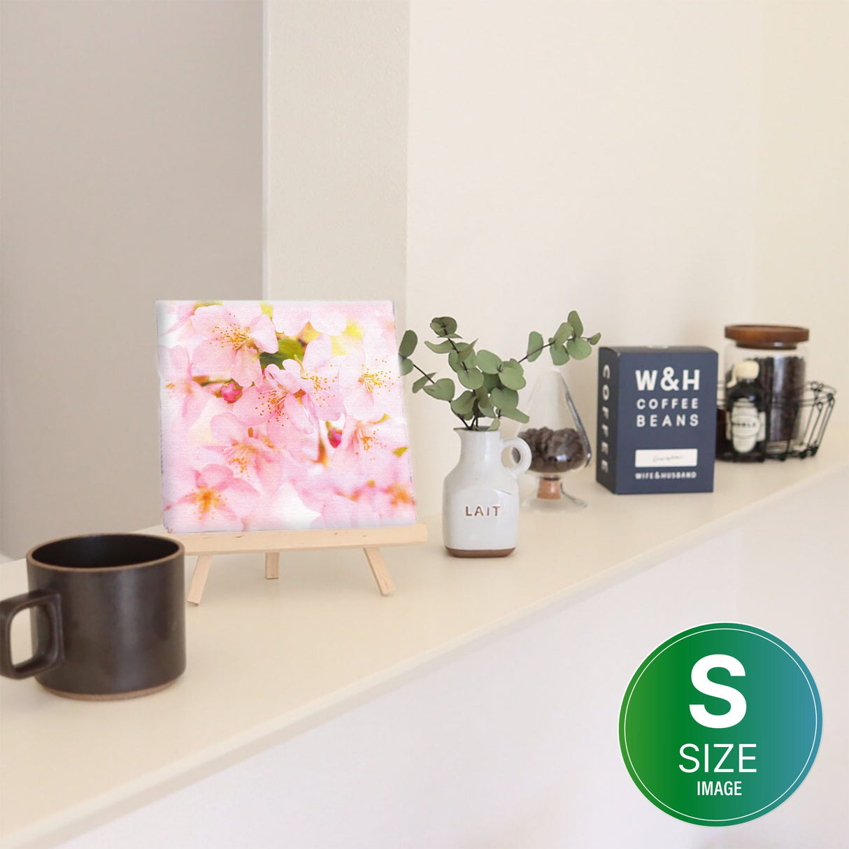 桜のファブリックパネル インテリア雑貨 アートパネル キャンバス 花 ピンク nori-2005-005 - ArtDeli. アートパネル専門店