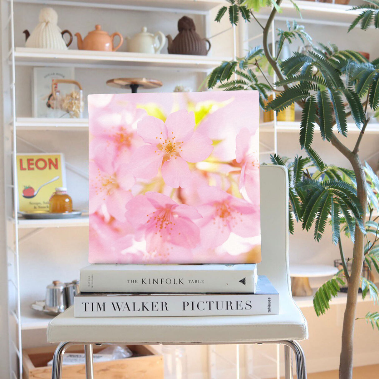 桜のファブリックパネル インテリア雑貨 アートパネル キャンバス 花 ピンク nori-2005-006 - ArtDeli. アートパネル専門店