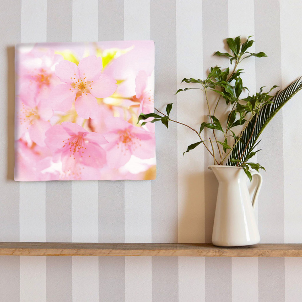 桜のファブリックパネル インテリア雑貨 アートパネル キャンバス 花 ピンク nori-2005-006 - ArtDeli. アートパネル専門店