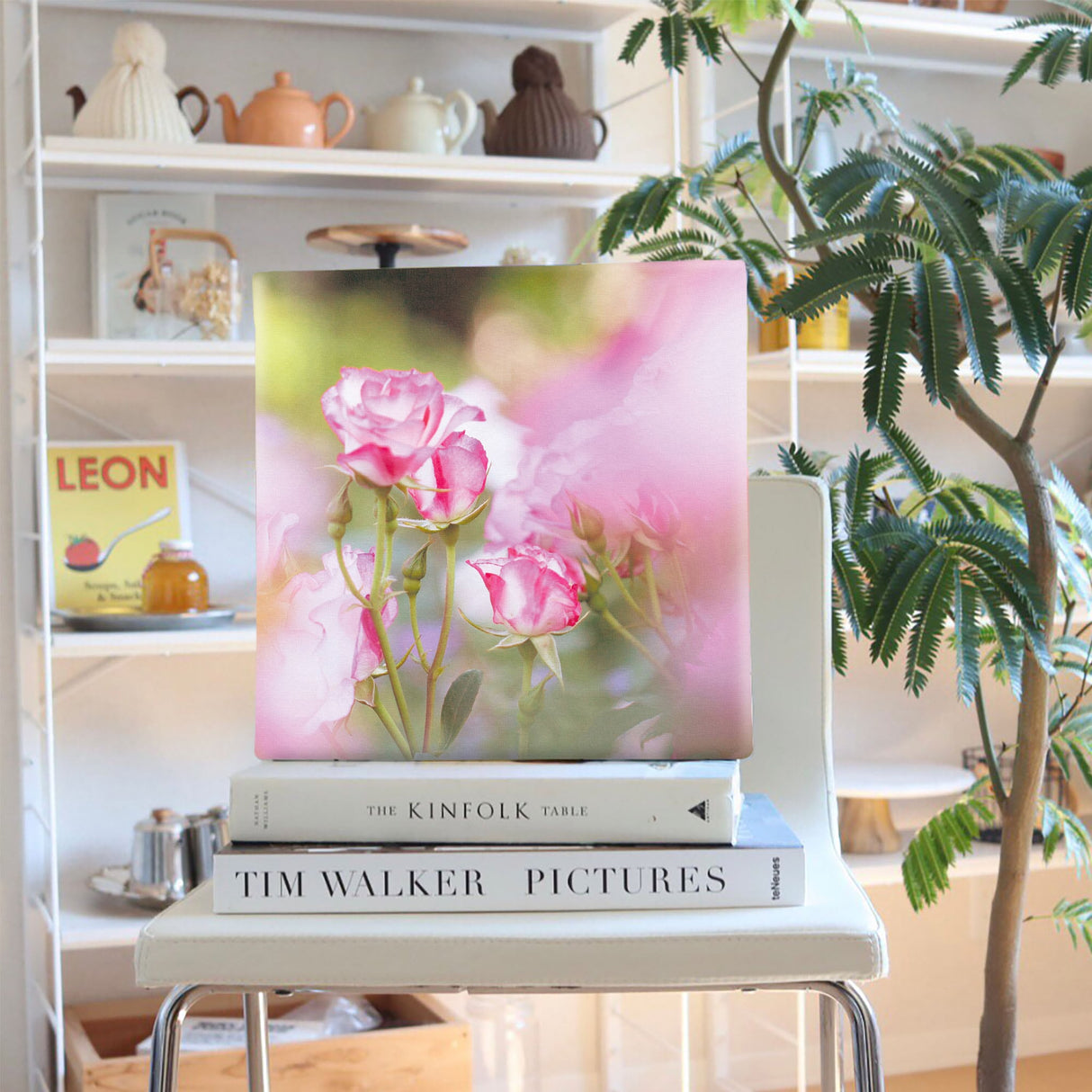 バラの壁掛けアート インテリア雑貨 アートパネル キャンバス 花 ピンク nori-2005-008 - ArtDeli. アートパネル専門店