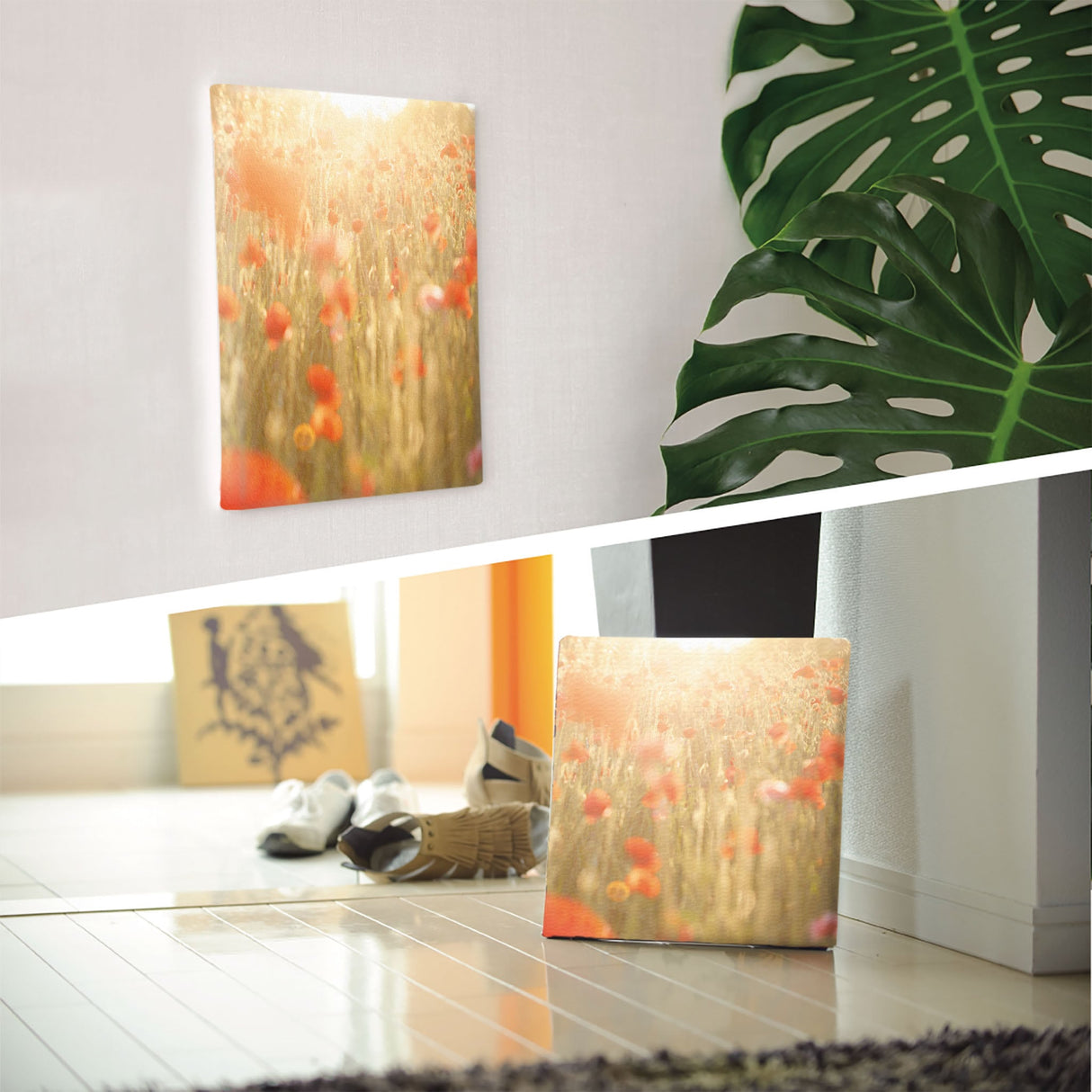 ポピーのファブリックボード インテリア雑貨 アートパネル キャンバス 花 レッド nori-2005-009 - ArtDeli. アートパネル専門店