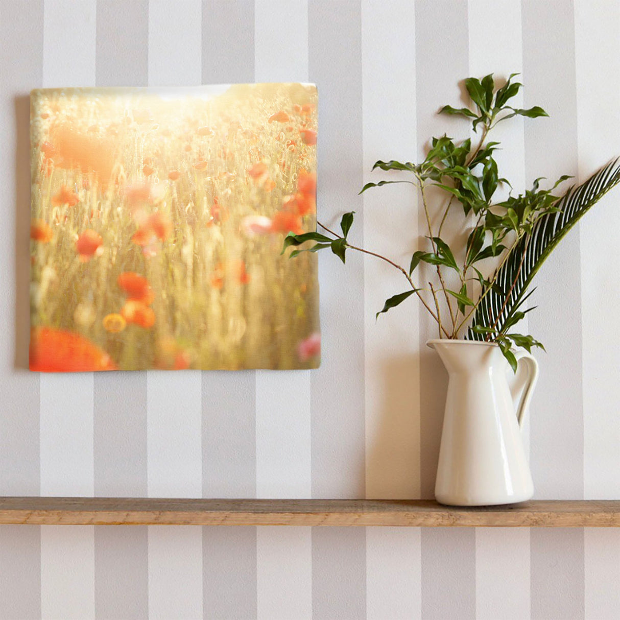 ポピーのファブリックボード インテリア雑貨 アートパネル キャンバス 花 レッド nori-2005-009 - ArtDeli. アートパネル専門店