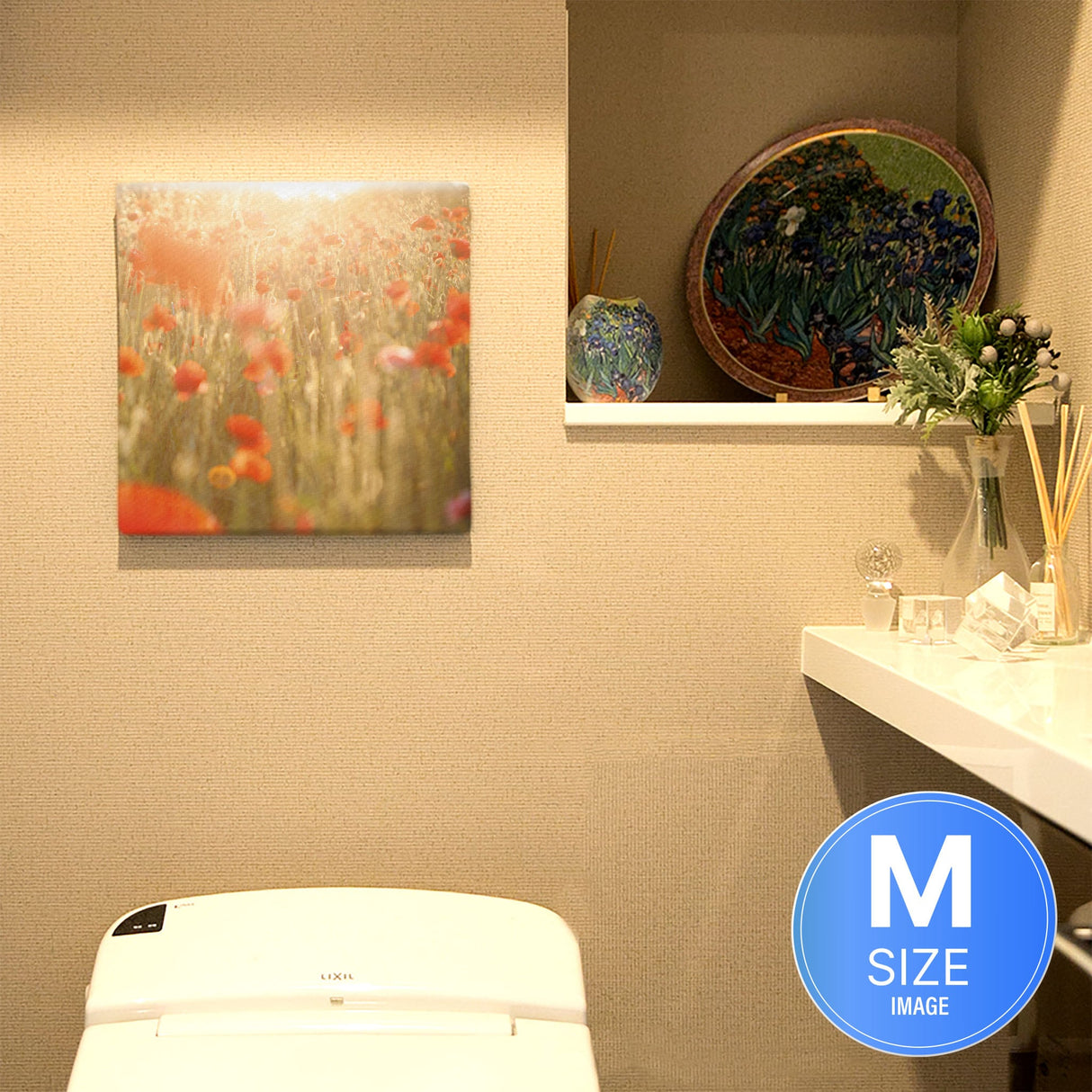 ポピーのファブリックボード インテリア雑貨 アートパネル キャンバス 花 レッド nori-2005-009 - ArtDeli. アートパネル専門店