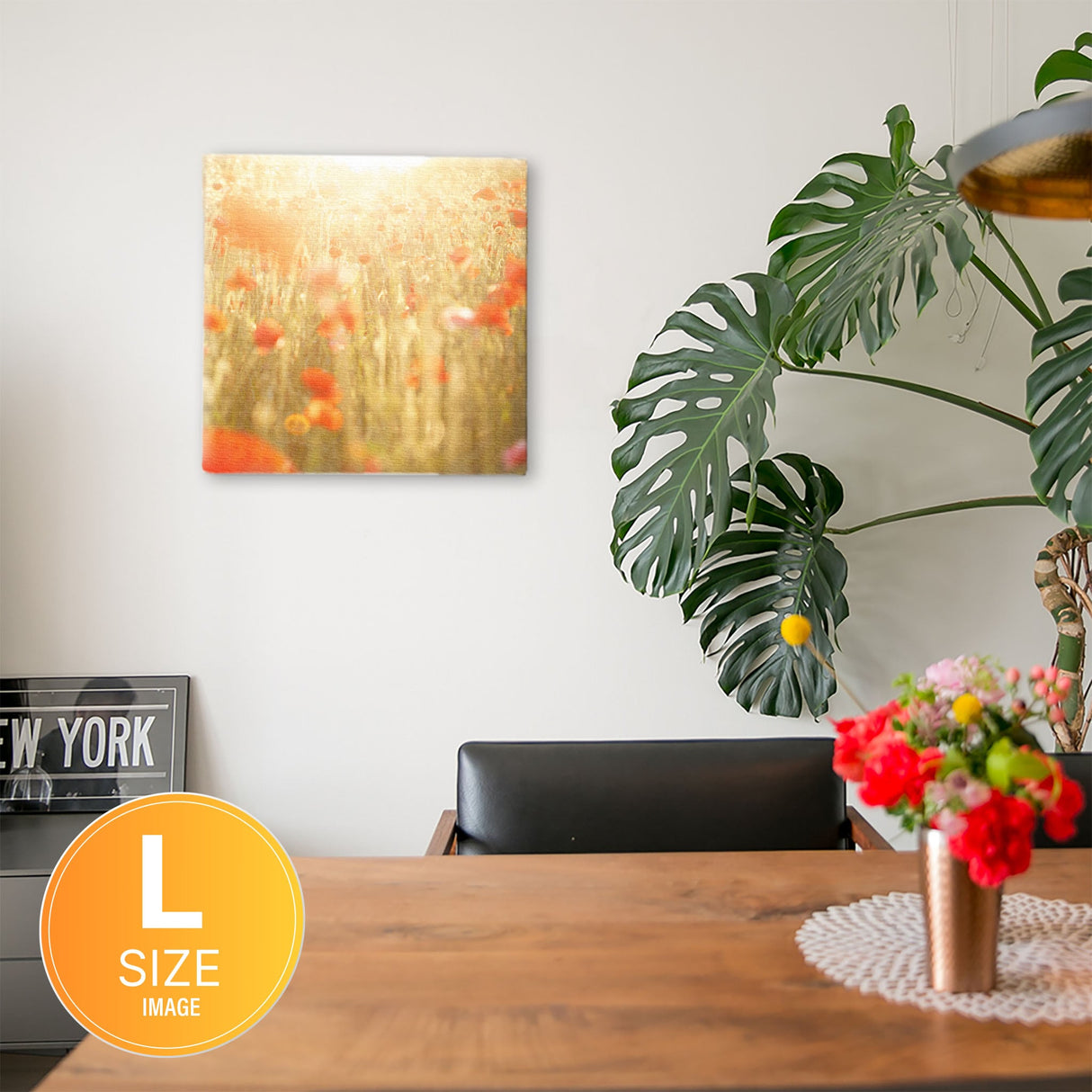 ポピーのファブリックボード インテリア雑貨 アートパネル キャンバス 花 レッド nori-2005-009 - ArtDeli. アートパネル専門店