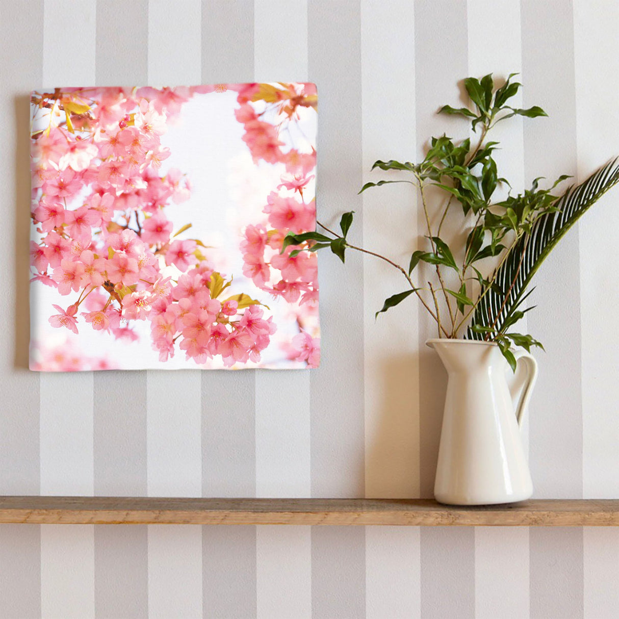 桜のファブリックボード インテリア雑貨 アートパネル キャンバス 花 ピンク nori-2005-010 - ArtDeli. アートパネル専門店