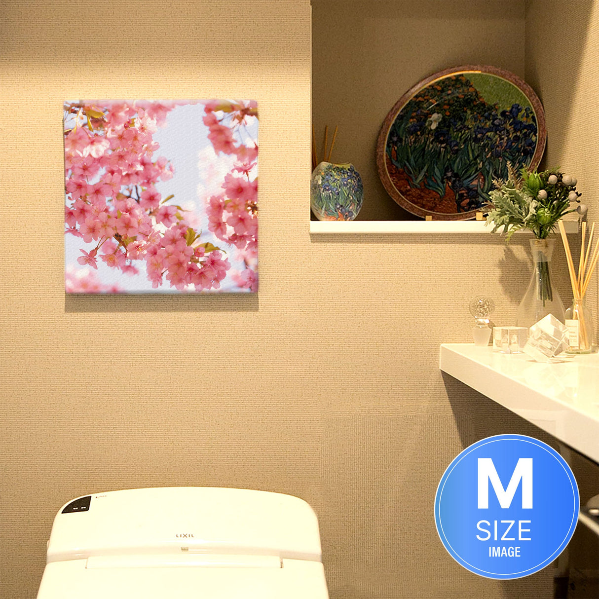 桜のファブリックボード インテリア雑貨 アートパネル キャンバス 花 ピンク nori-2005-010 - ArtDeli. アートパネル専門店