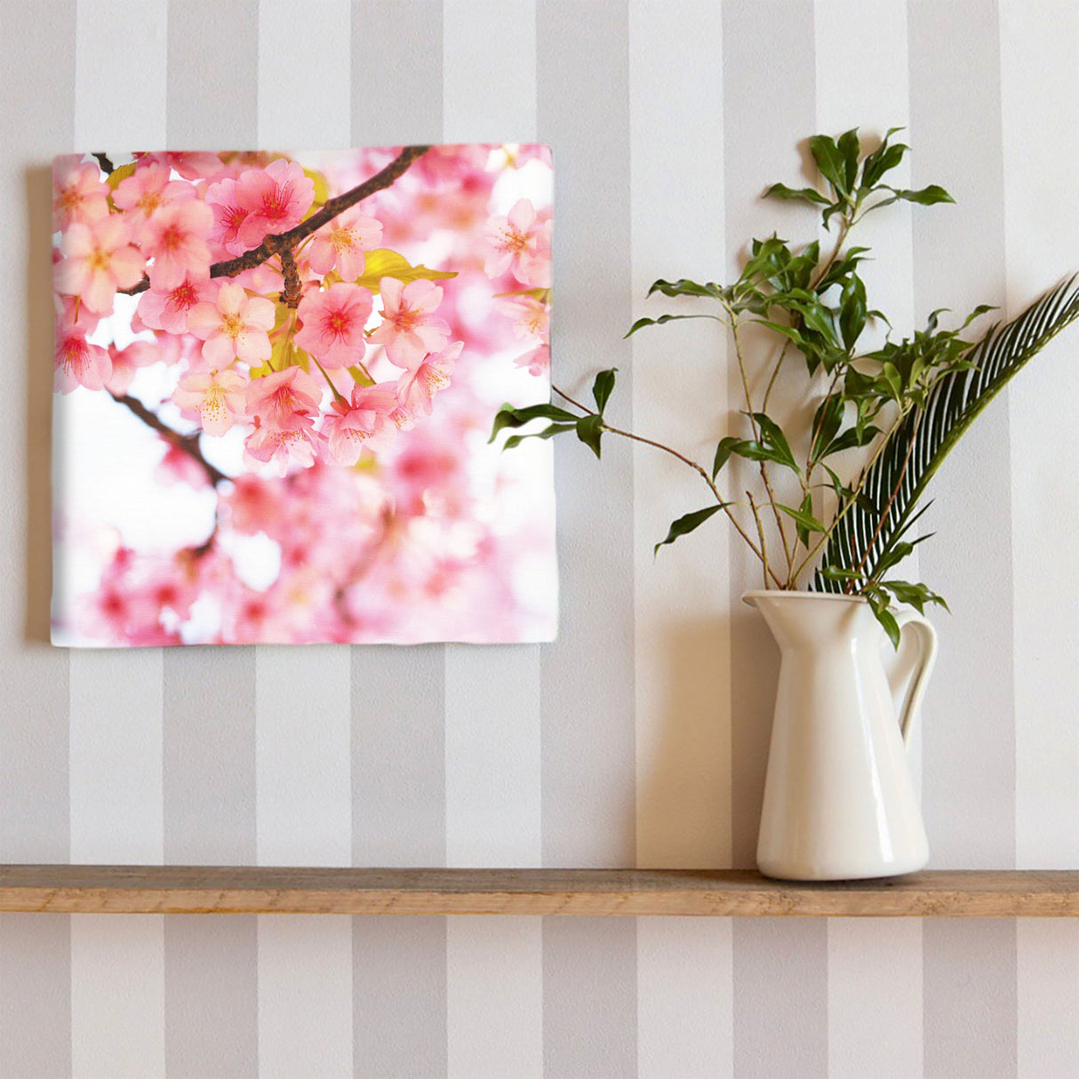 桜のファブリックパネルセット インテリア雑貨 アートパネル キャンバス 花 ピンク nori-2005-011 - ArtDeli. アートパネル専門店