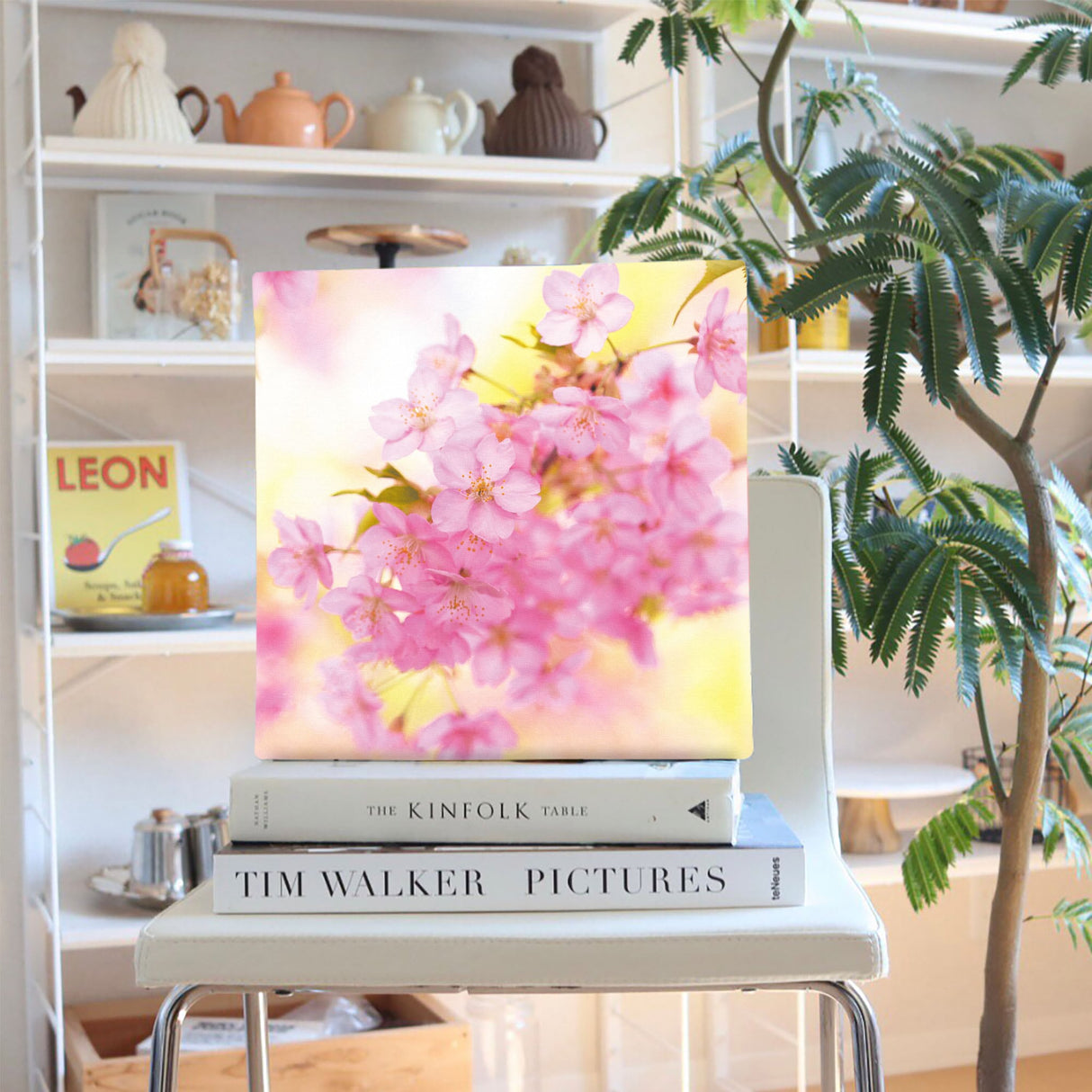 桜のファブリックパネルセット インテリア雑貨 アートパネル キャンバス 花 ピンク nori-2005-014 - ArtDeli. アートパネル専門店