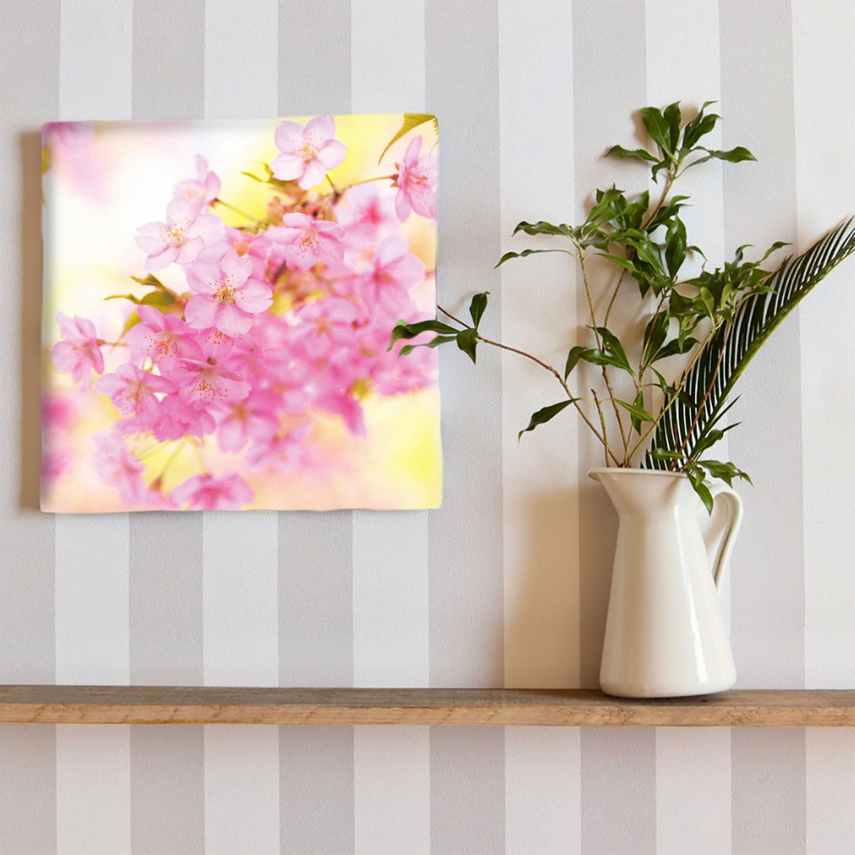 桜のファブリックパネルセット インテリア雑貨 アートパネル キャンバス 花 ピンク nori-2005-014 - ArtDeli. アートパネル専門店