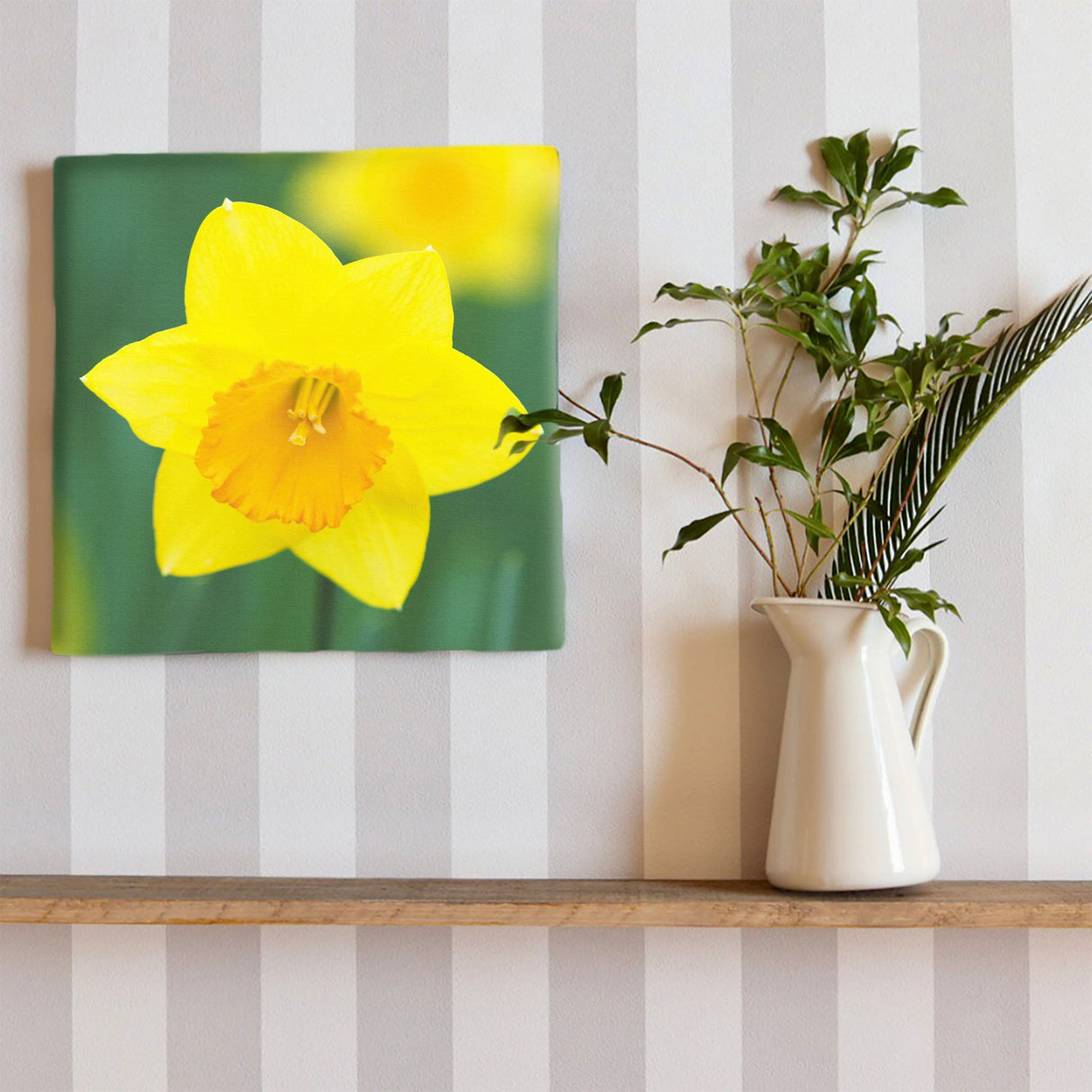 水仙のアートパネルセット インテリア雑貨 アートパネル キャンバス 花 イエロー nori-2005-015 - ArtDeli. アートパネル専門店