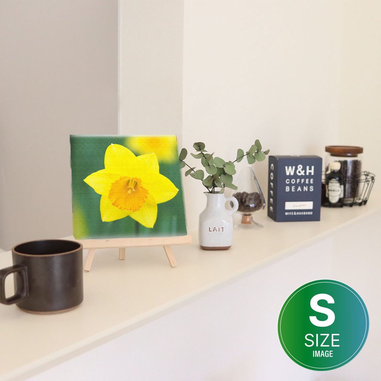 水仙のアートパネルセット インテリア雑貨 アートパネル キャンバス 花 イエロー nori-2005-015 - ArtDeli. アートパネル専門店