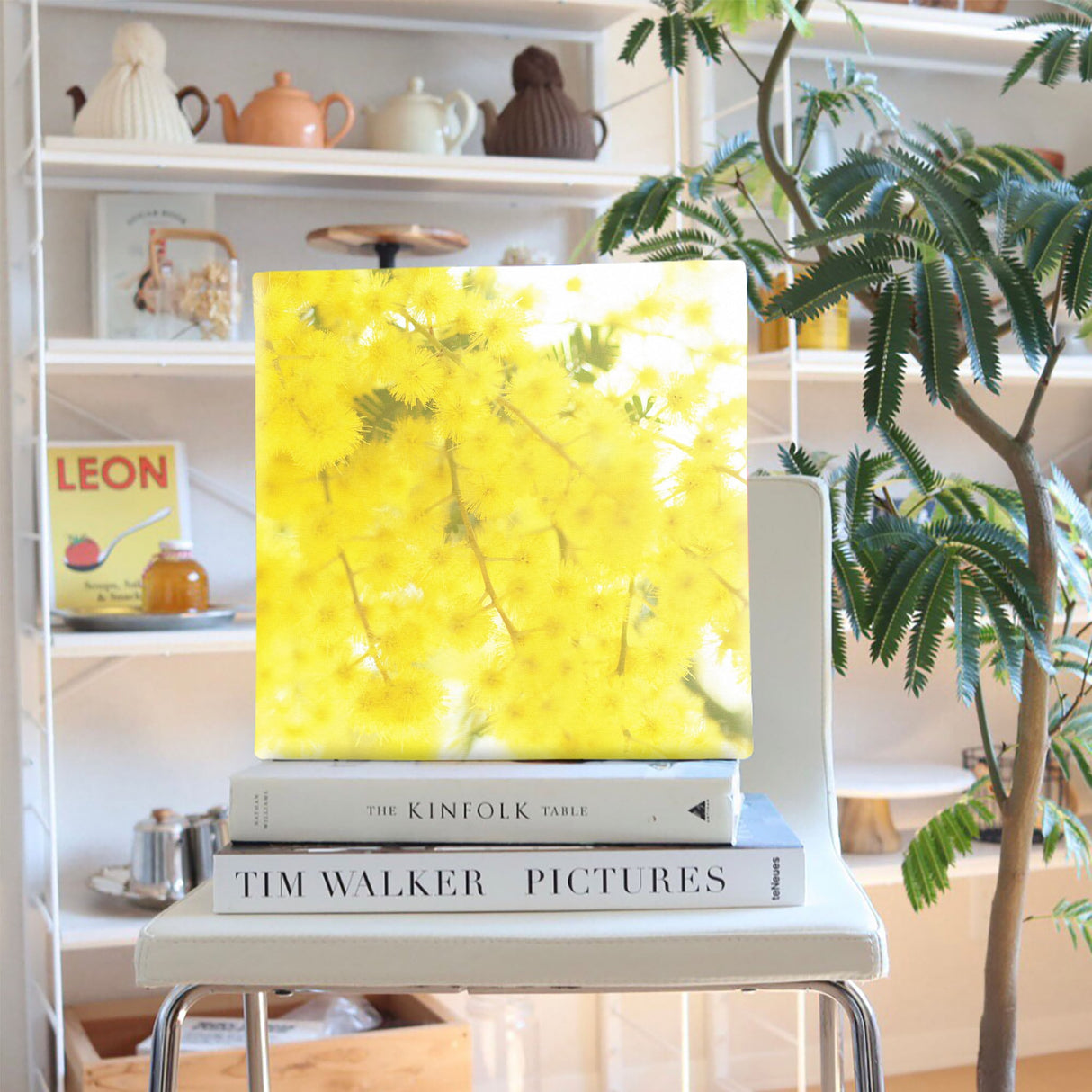 ミモザの壁掛けアートセット インテリア雑貨 アートパネル キャンバス 花 イエロー nori-2005-016 - ArtDeli. アートパネル専門店