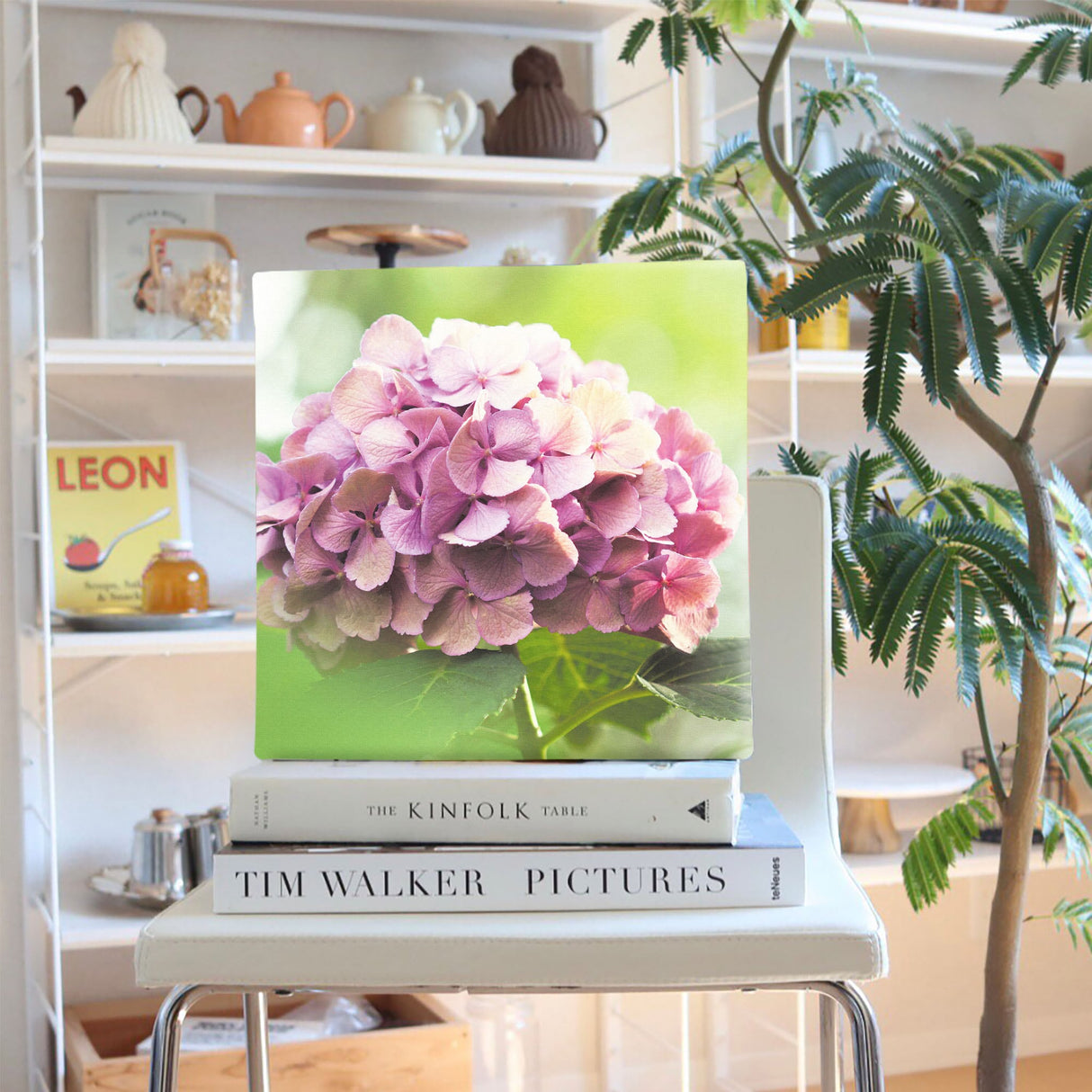 アジサイの壁掛けアートセット インテリア雑貨 アートパネル キャンバス 花 パープル nori-2005-017 - ArtDeli. アートパネル専門店